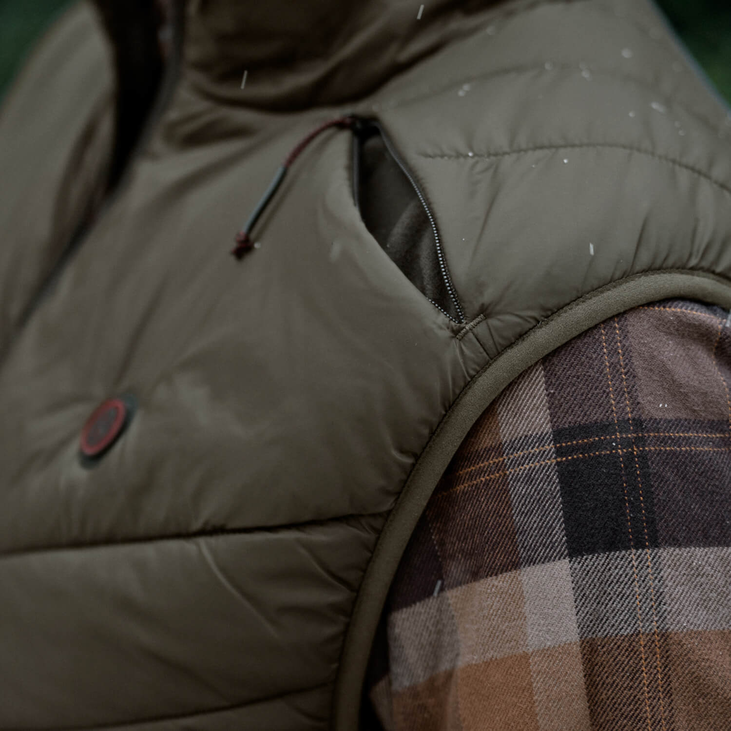  Härkila heated vest Heat Insulated (Willow Green/Shadow Brown)