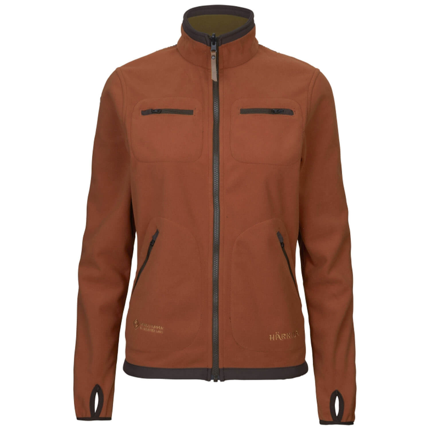  Härkila Giacca reversibile da donna Kamko (Dark Olive/Arabian Spice)
