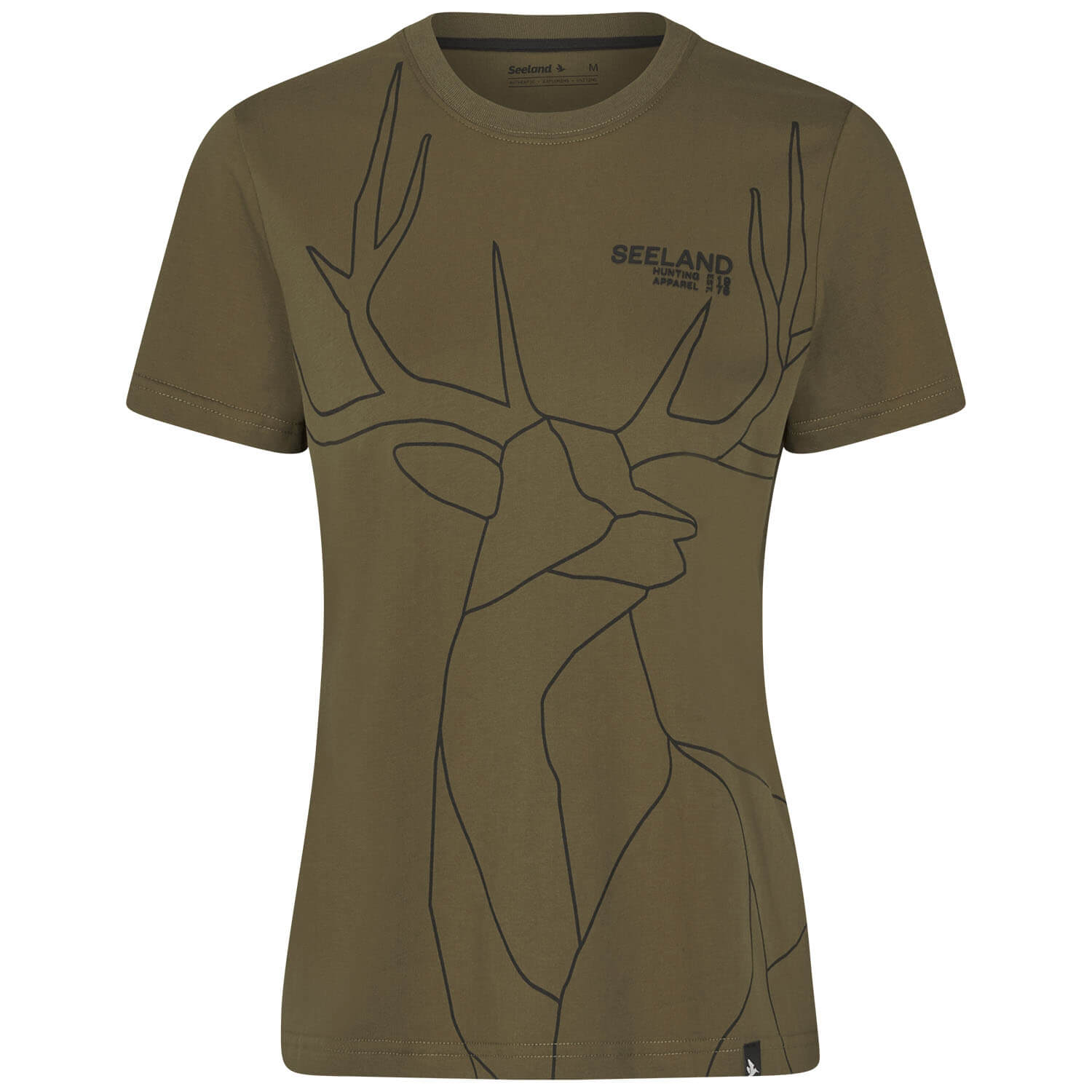  Seeland Maglietta da donna Deer On Line (oliva militare) - Camicette e camicie
