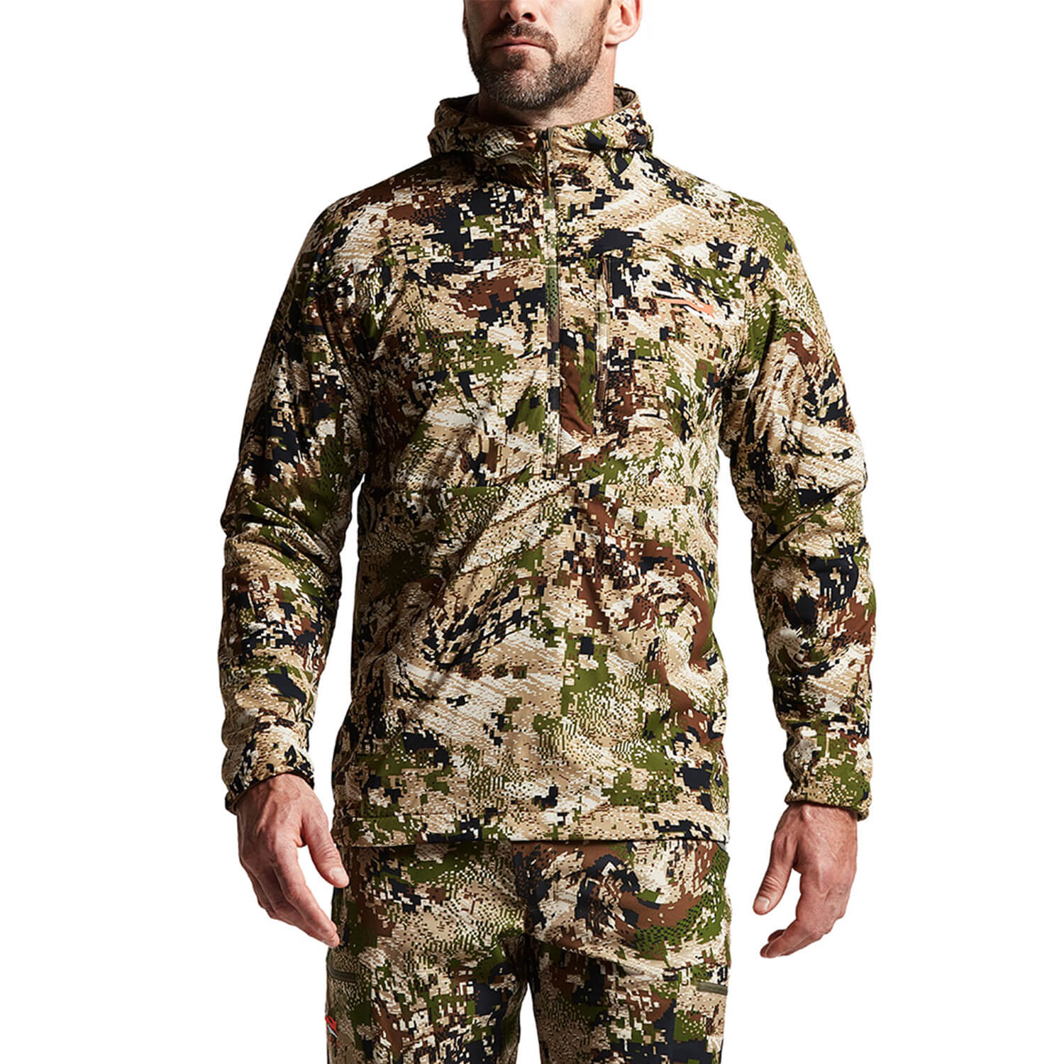 Sitka Gear Felpa da caccia con cappuccio Ambient (Optifade Subalpine)