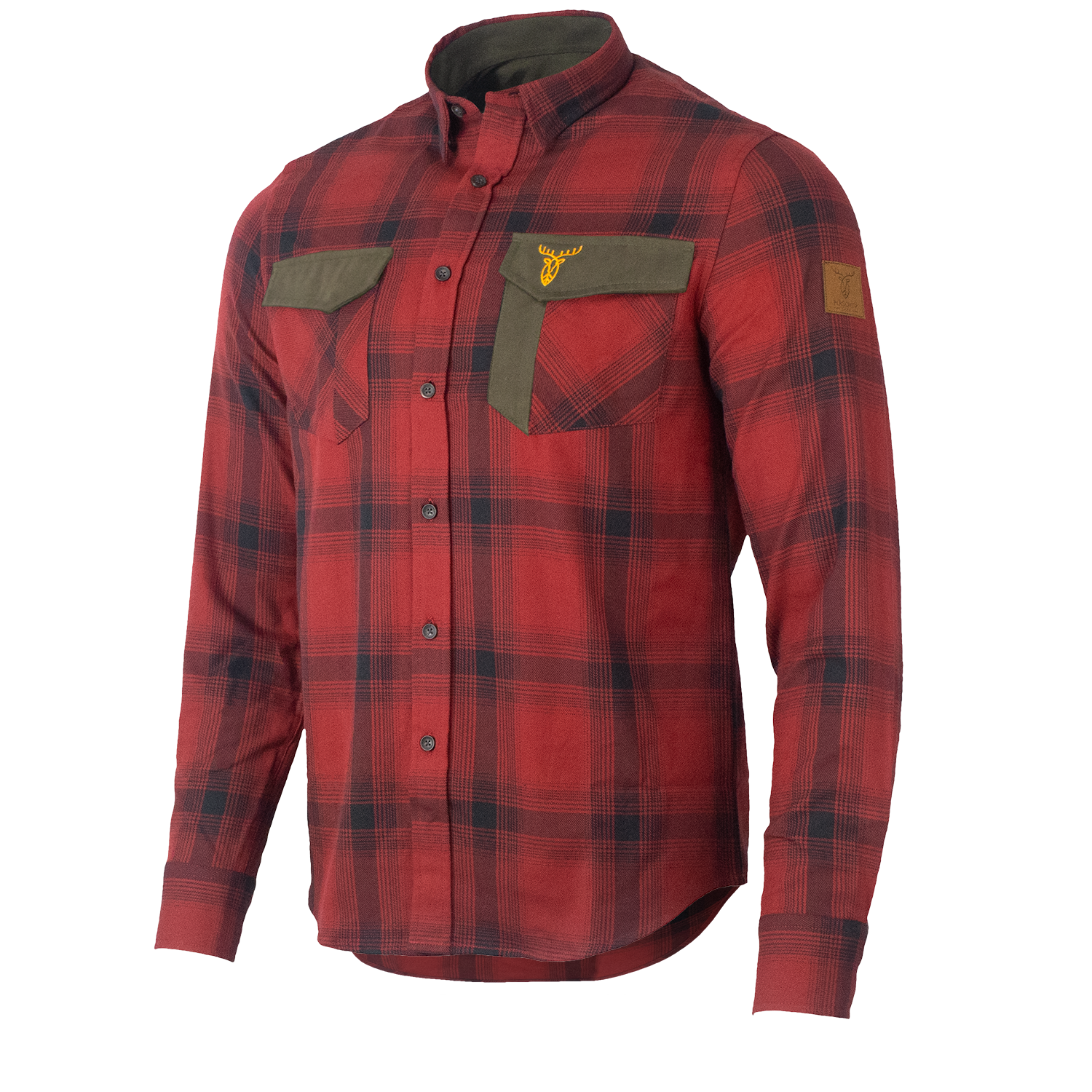  Pirscher Gear Camicia Forest (rosso fuoco) - Camicie da caccia