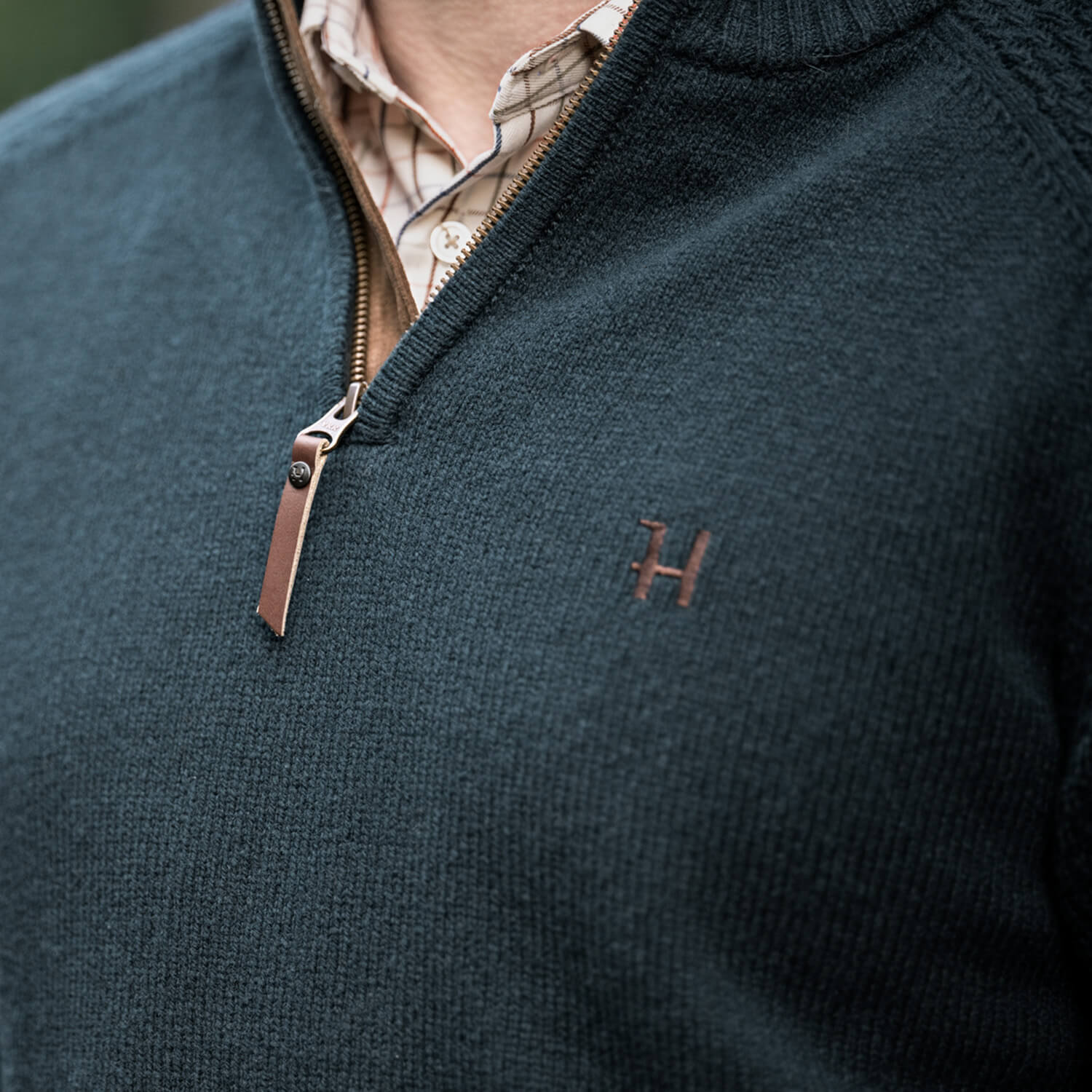 Härkila Strickpullover Half-Zip Vincent Merino (Dark Navy)