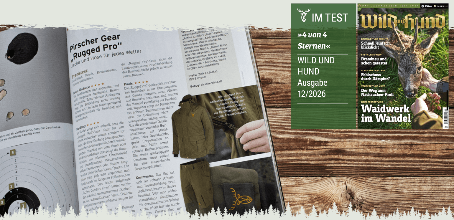 Pirscher Gear Rugged Pro Hose im Testbericht vom Jagdmagazin Wild & Hund