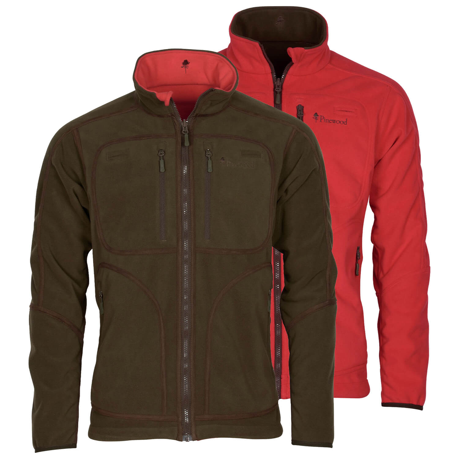  Pinewood Giacca reversibile Furudal (rosso/marrone) - Battuta di caccia