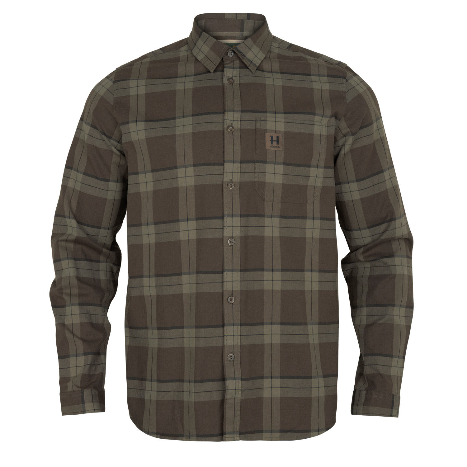 Härkila Camicia da caccia Fjell (a quadri verdi)