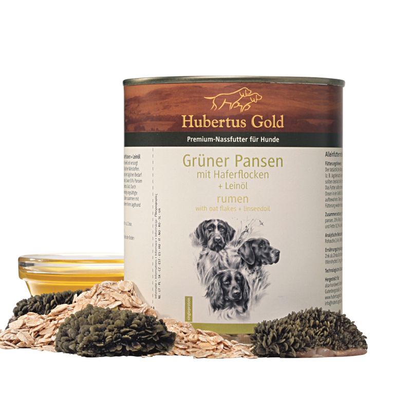  Hubertus Gold Cibo umido rumine verde (6 lattine) - Cani da caccia