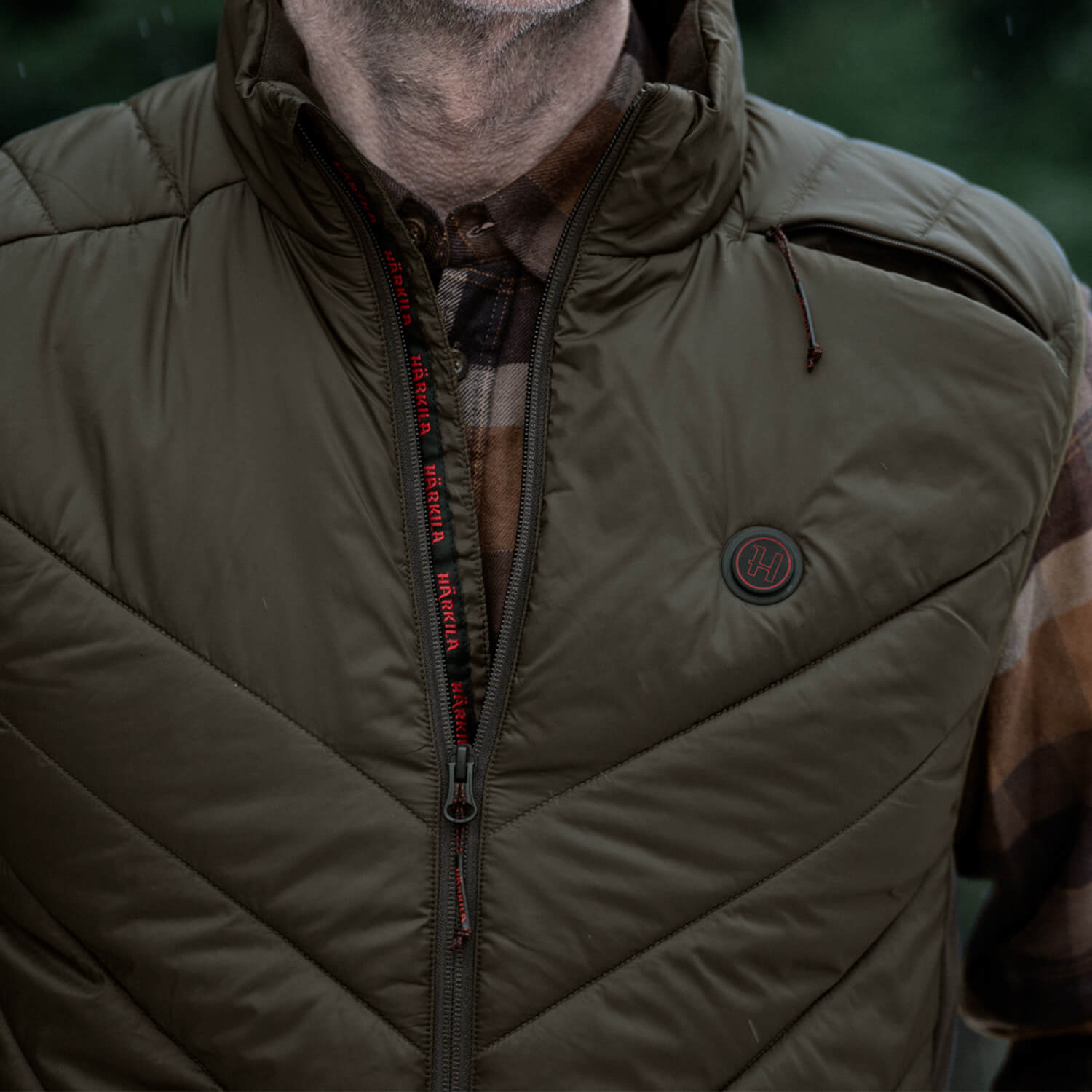  Härkila heated vest Heat Insulated (Willow Green/Shadow Brown)