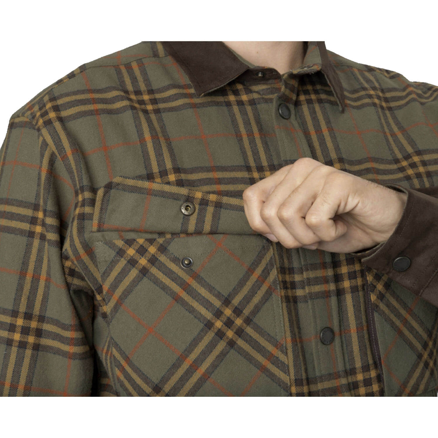  Seeland Camicia da caccia Banff (Grape Leaf/Terracotta Check)