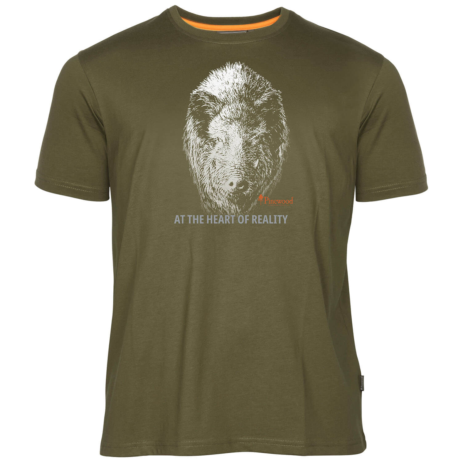 Pinewood T-Shirt Wild Boar (Olive) - Outlet