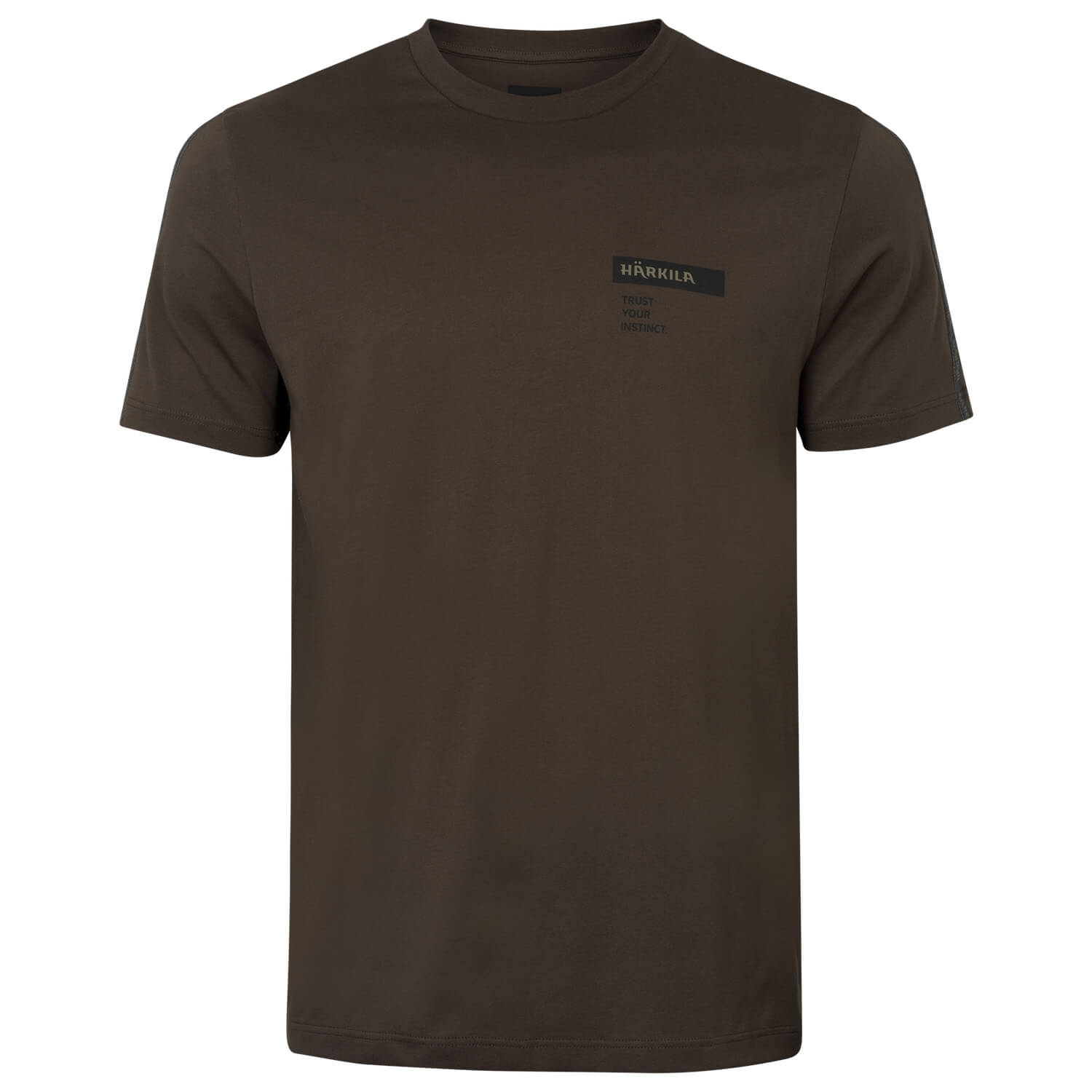 Härkila T-Shirt Logo Band (Shadow Brown/Tarmac) - Jagdbekleidung Herren