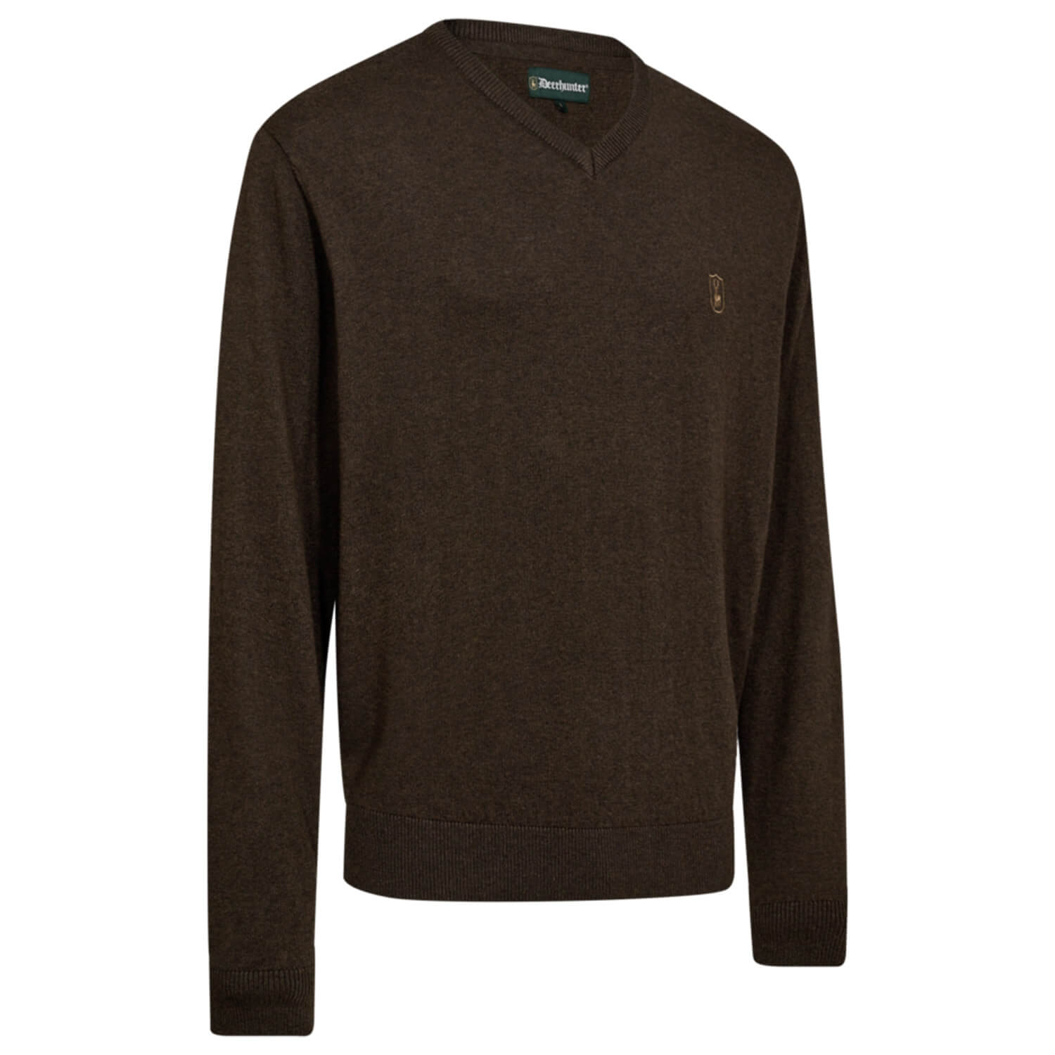  Deerhunter Harrington V-neck knitted jumper (Brown)