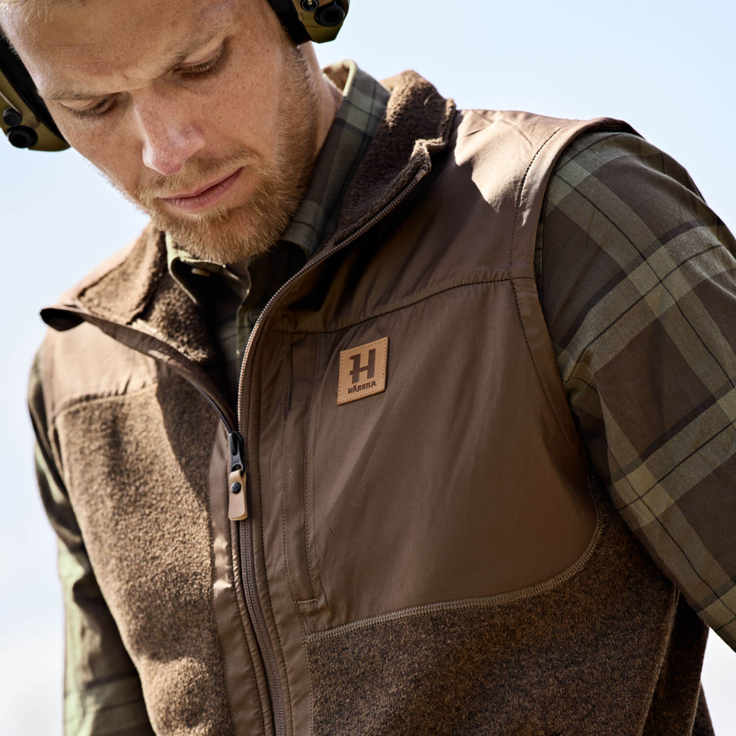  Härkila Gilet in pile Kalix (Terra scura)