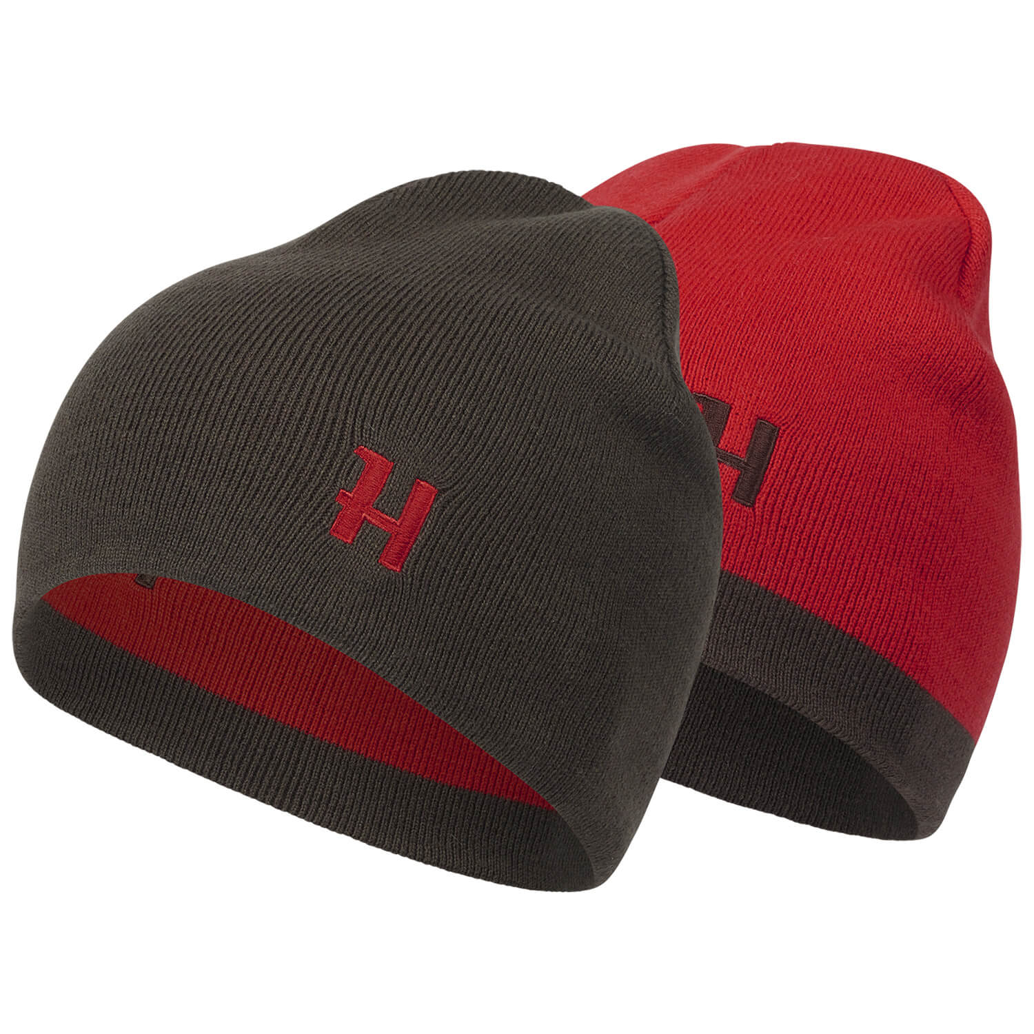 Härkila Cappello reversibile Aspire (Shadow Brown/Rosso) - Cappelli e berretti