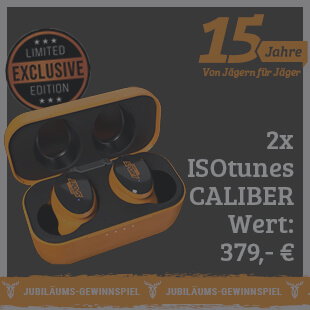 Jubi-Gewinnspiel im November: Gewinnen Sie einen von zwei ISOtunes CALIBER In-Ear-Gehörschutz
