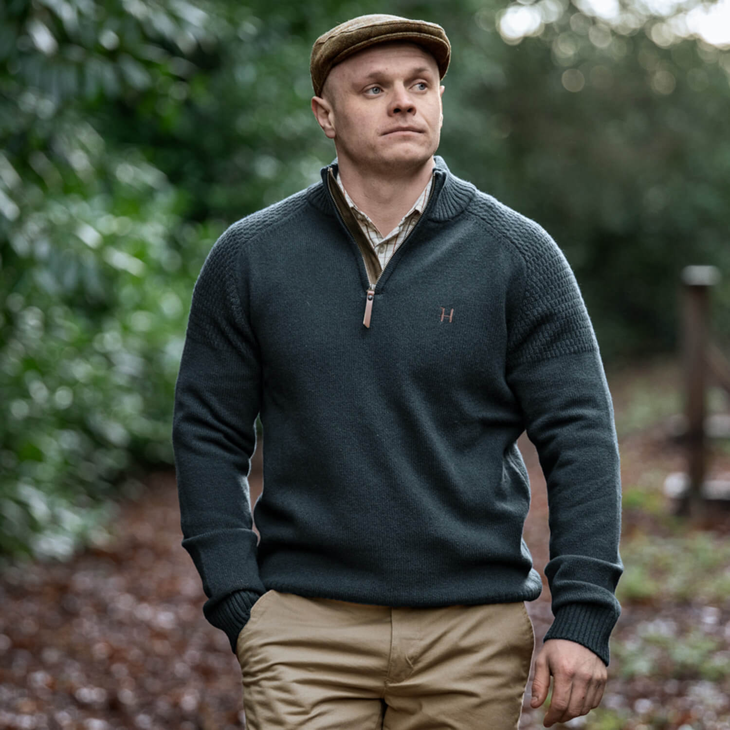 Härkila Strickpullover Half-Zip Vincent Merino (Dark Navy)