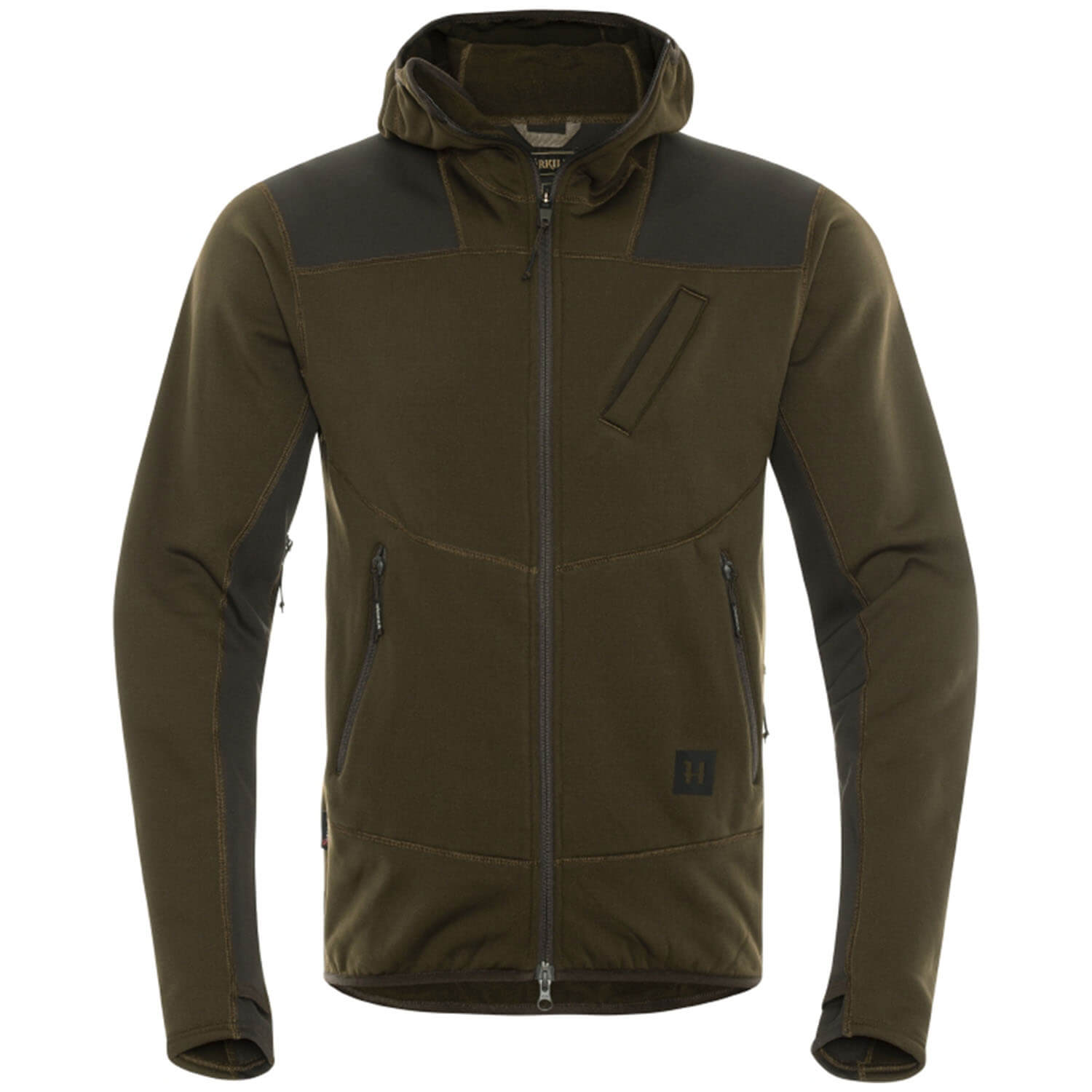  Härkila Felpa con cappuccio in pile Deer Stalker (verde/marrone)
