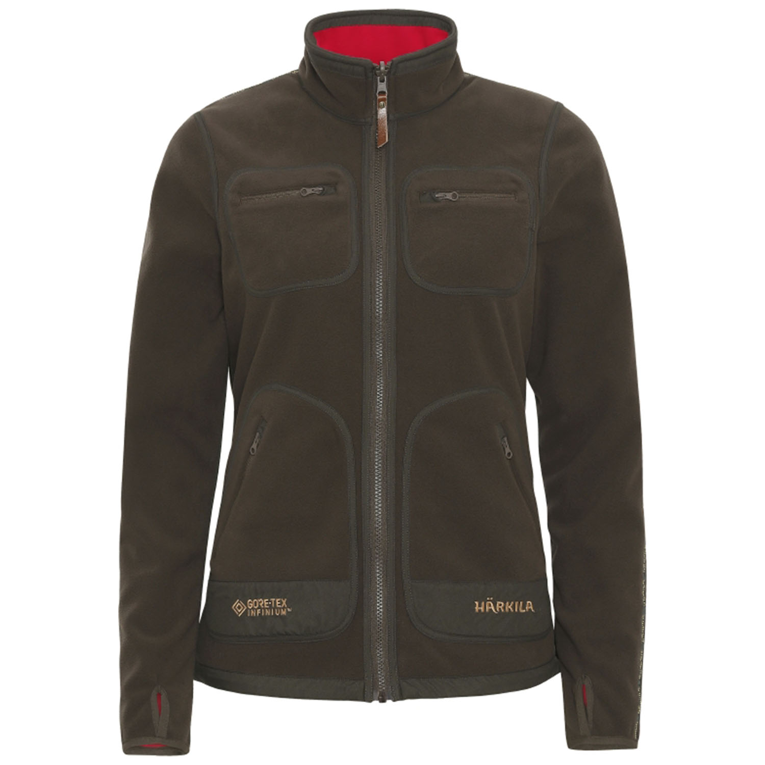  Härkila Giacca reversibile da donna Kamko (marrone/rosso)