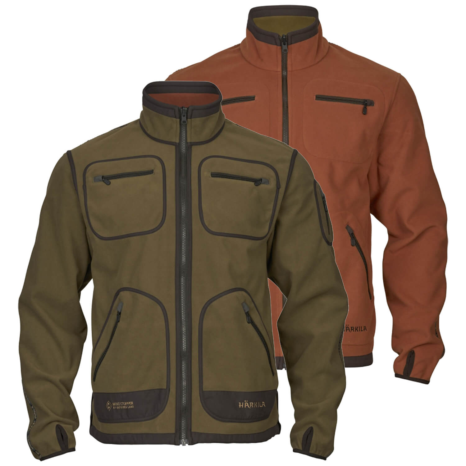  Härkila Giacca reversibile Kamko (Dark Olive/Arabian Spice) - Giacche da caccia