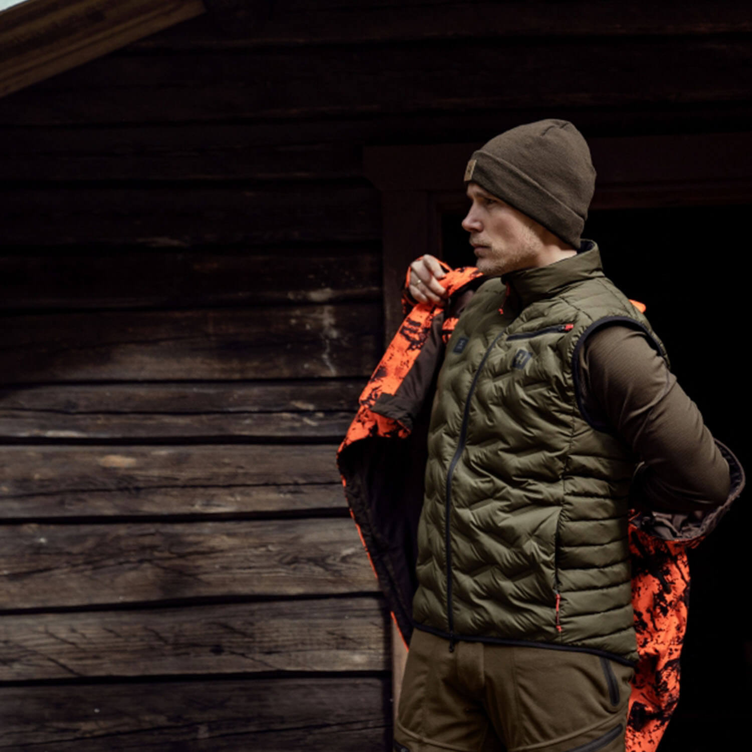  Härkila Gilet riscaldante isolato Clim8 (verde salice)