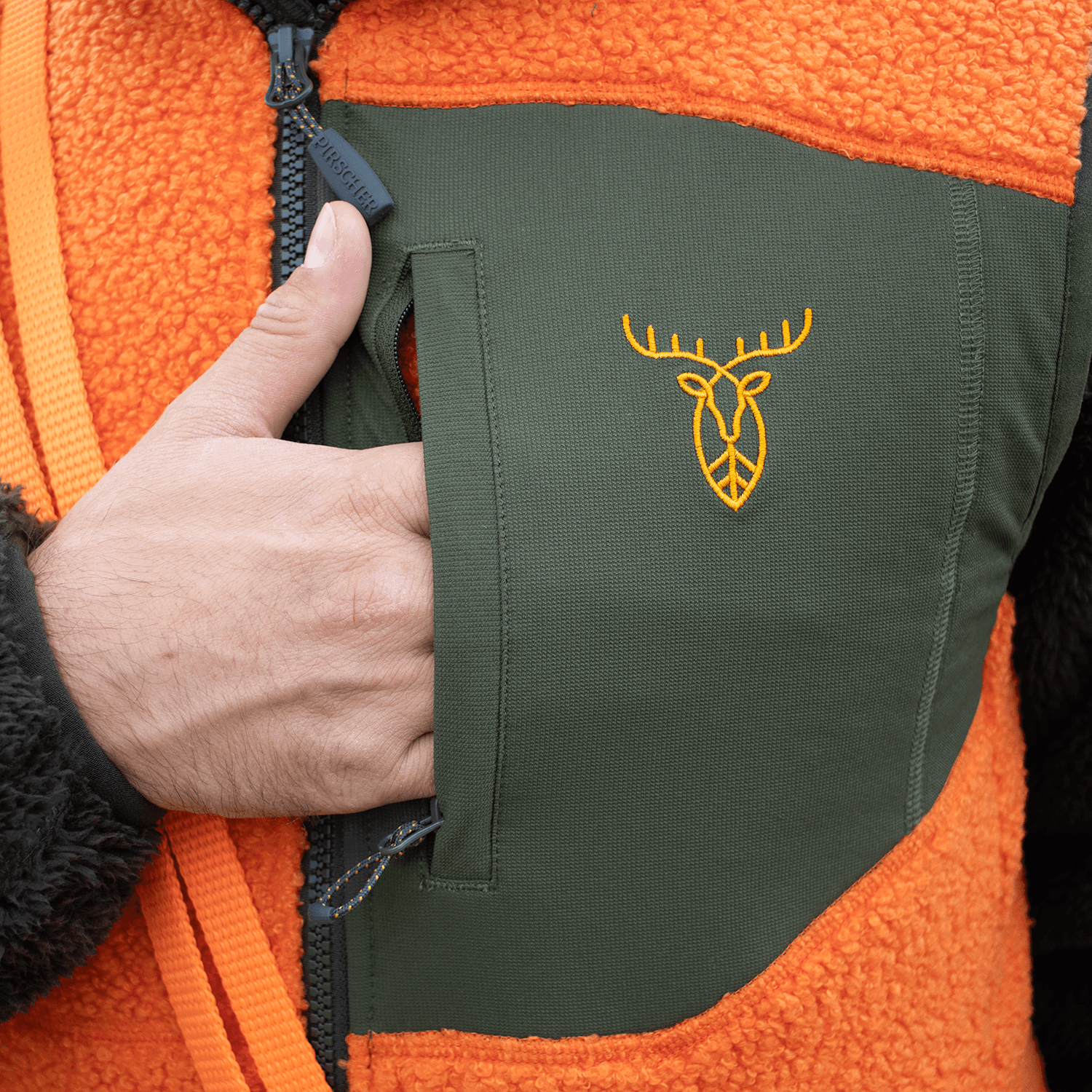  Pirscher Gear Forestry-vest van vezelvacht (oranje)