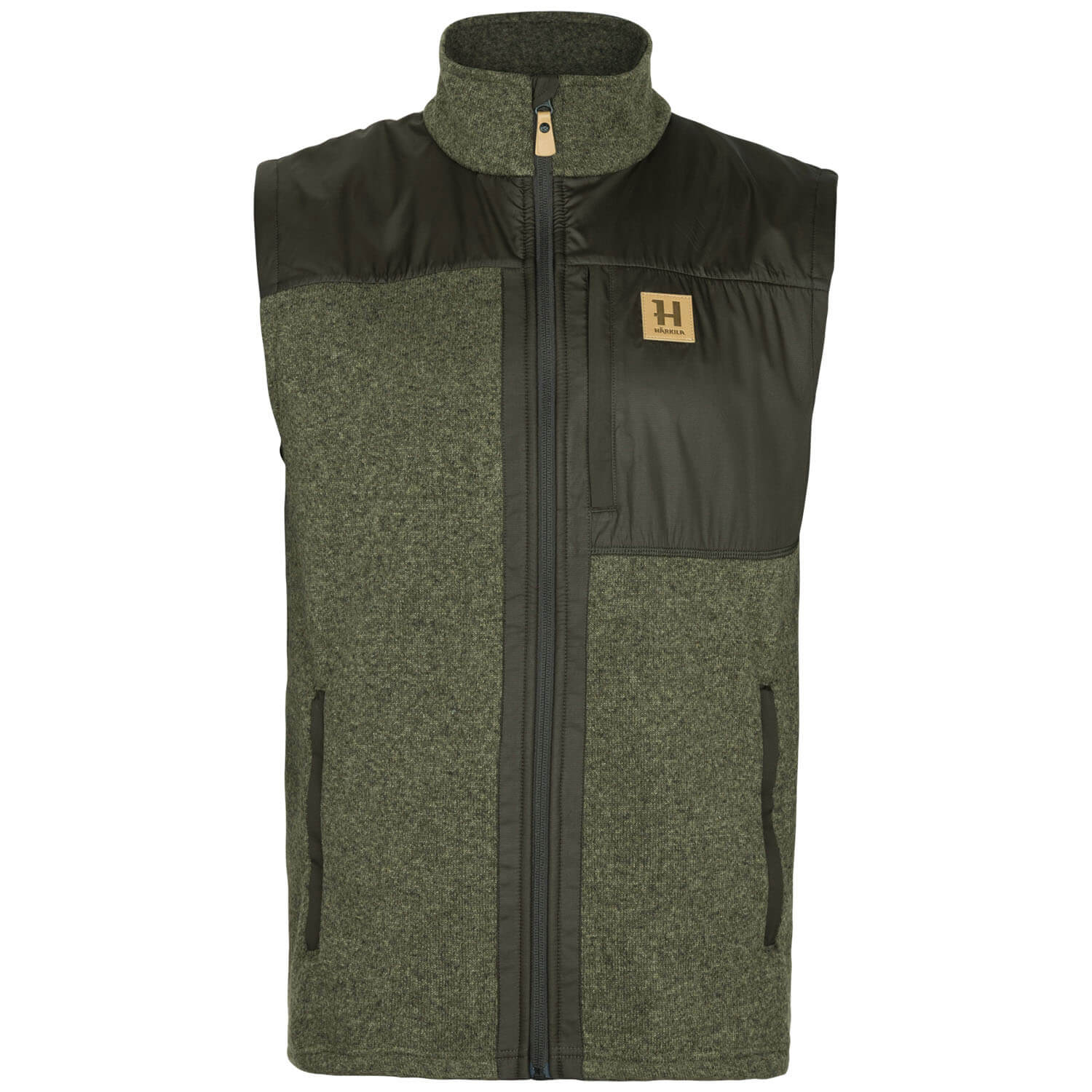  Härkila Gilet in pile Kalix (verde salice/marrone ombra)