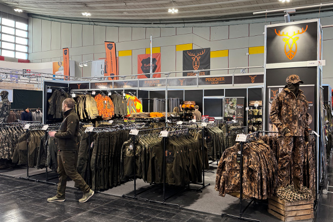 Pirscher Shop Messestand auf der Jagd und Hund in Dortmund