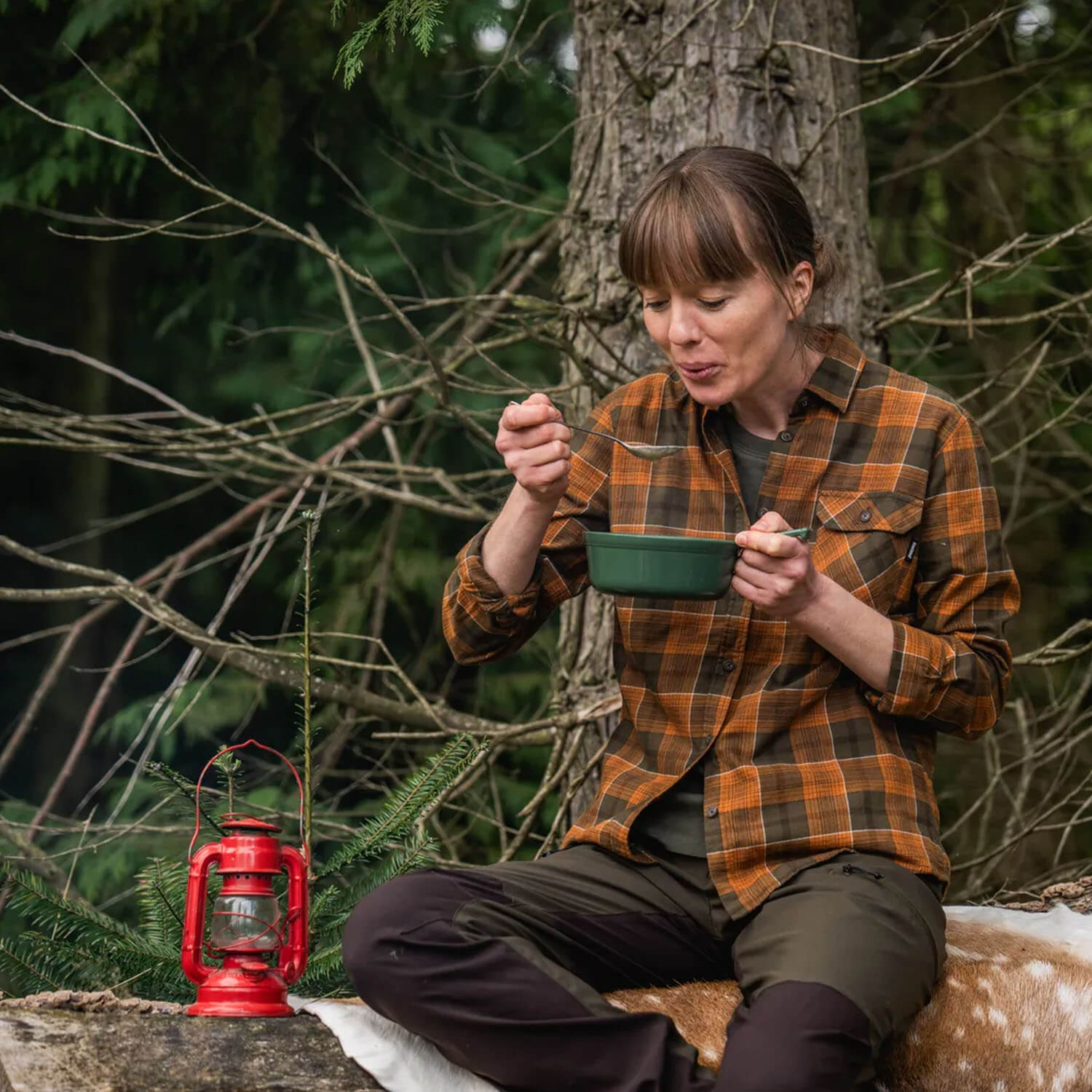  Seeland Camicia da donna Skye (Grizzly Brown/Terracotta Check)