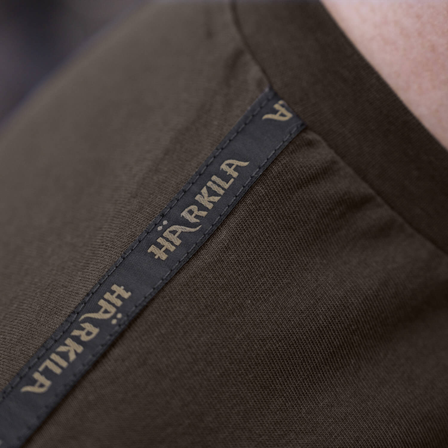 Härkila T-Shirt Logo Band (Shadow Brown/Tarmac)