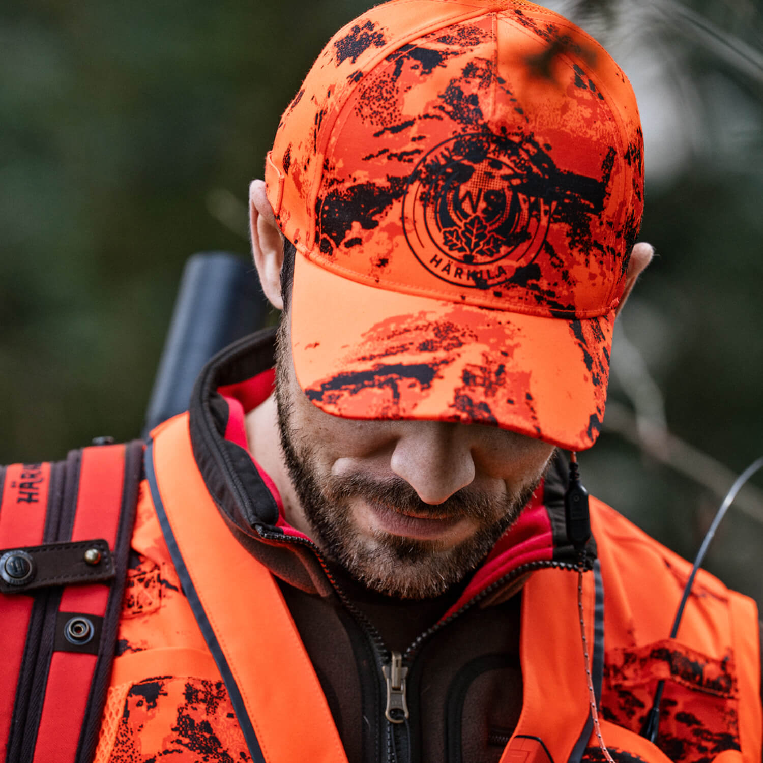 Härkila Cap Wildboar Pro Blaze Camo (AXIS MSP Orange)