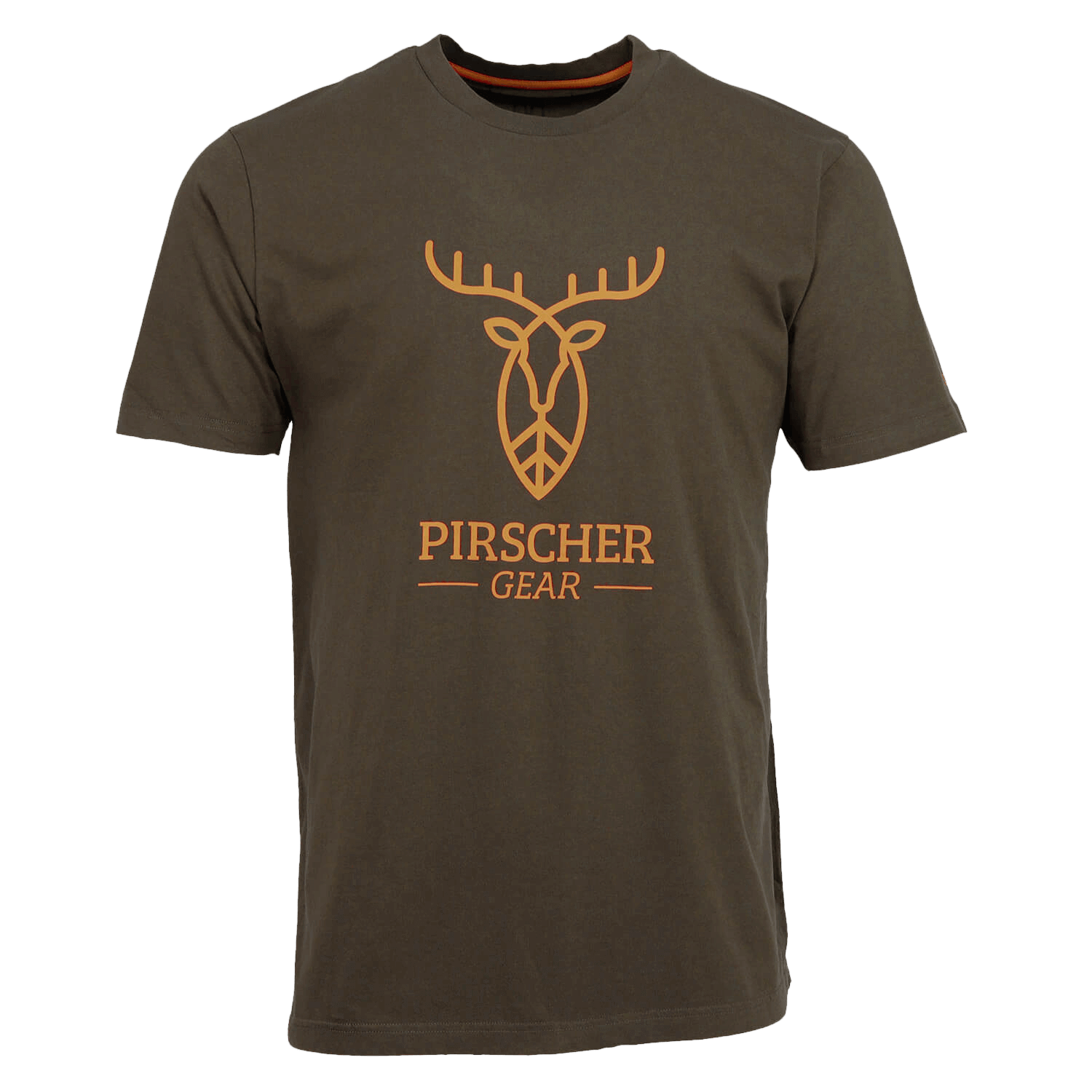  Pirscher Gear Maglietta con logo completo (marrone) - Camicie