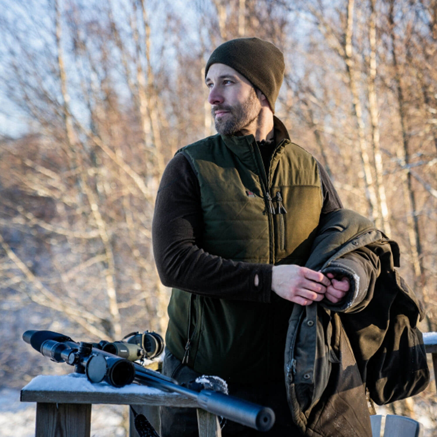  Seeland Gilet riscaldante Celsius (verde pino)