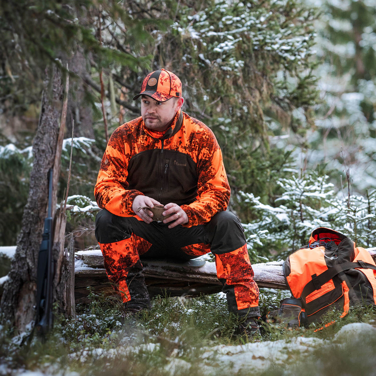  Pinewood Giacca in pile Furudal Hunters Camou (AP Blaze/Verde)