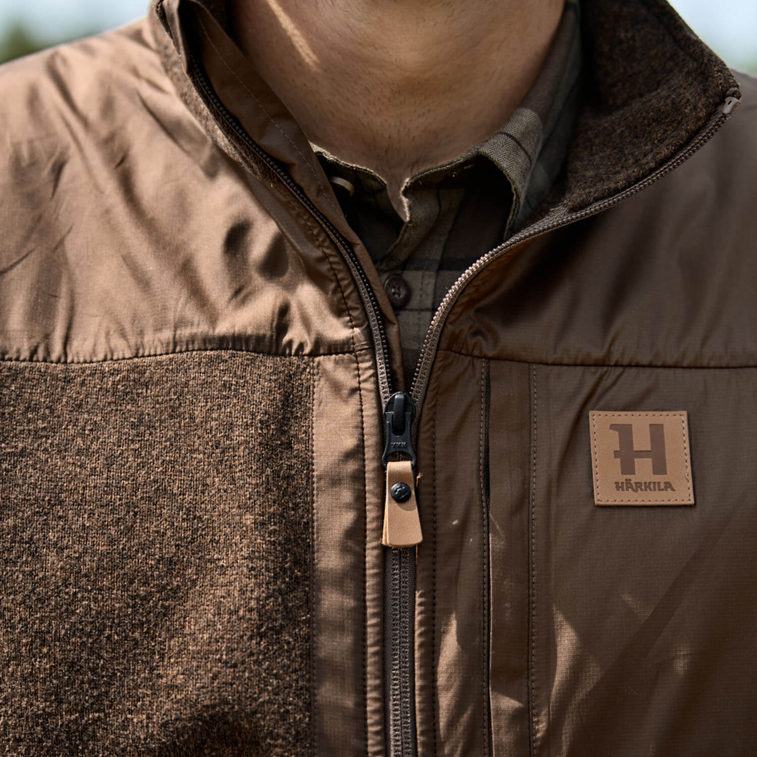  Härkila Gilet in pile Kalix (Terra scura)