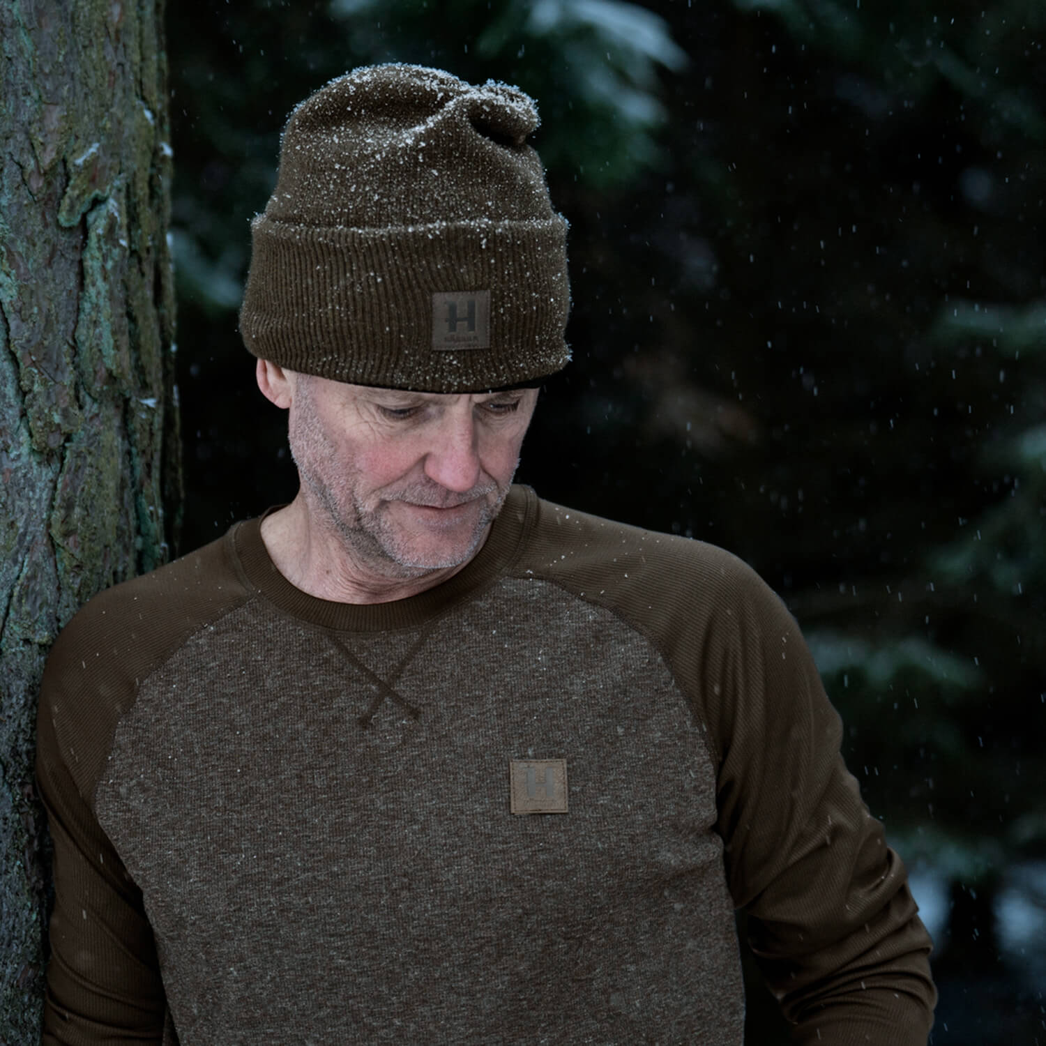 Härkila Langarmshirt Kodiak Cleverwool (Dark Hunting Green)