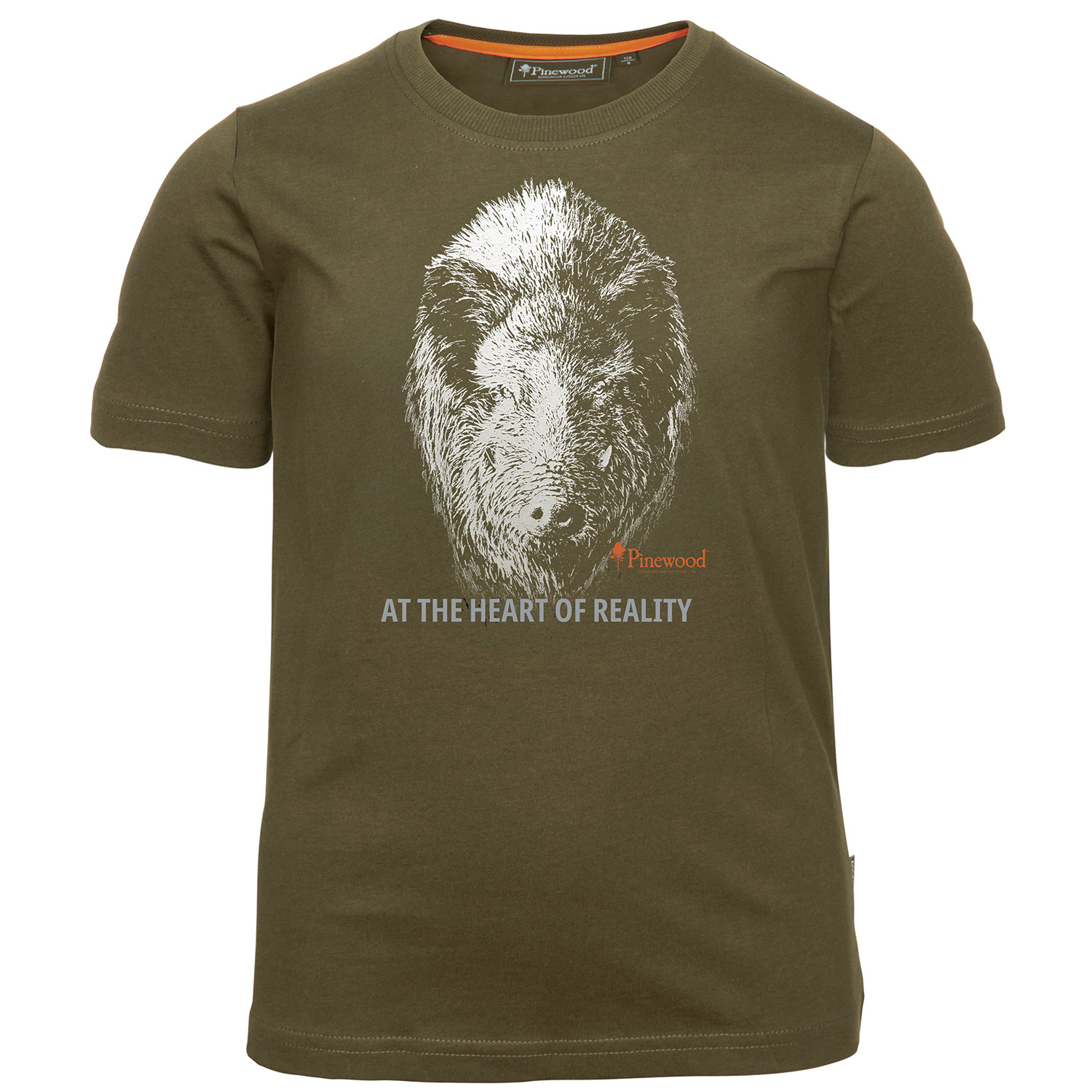  Pinewood Maglietta per bambini Wild Boar (Olive) - Bambini