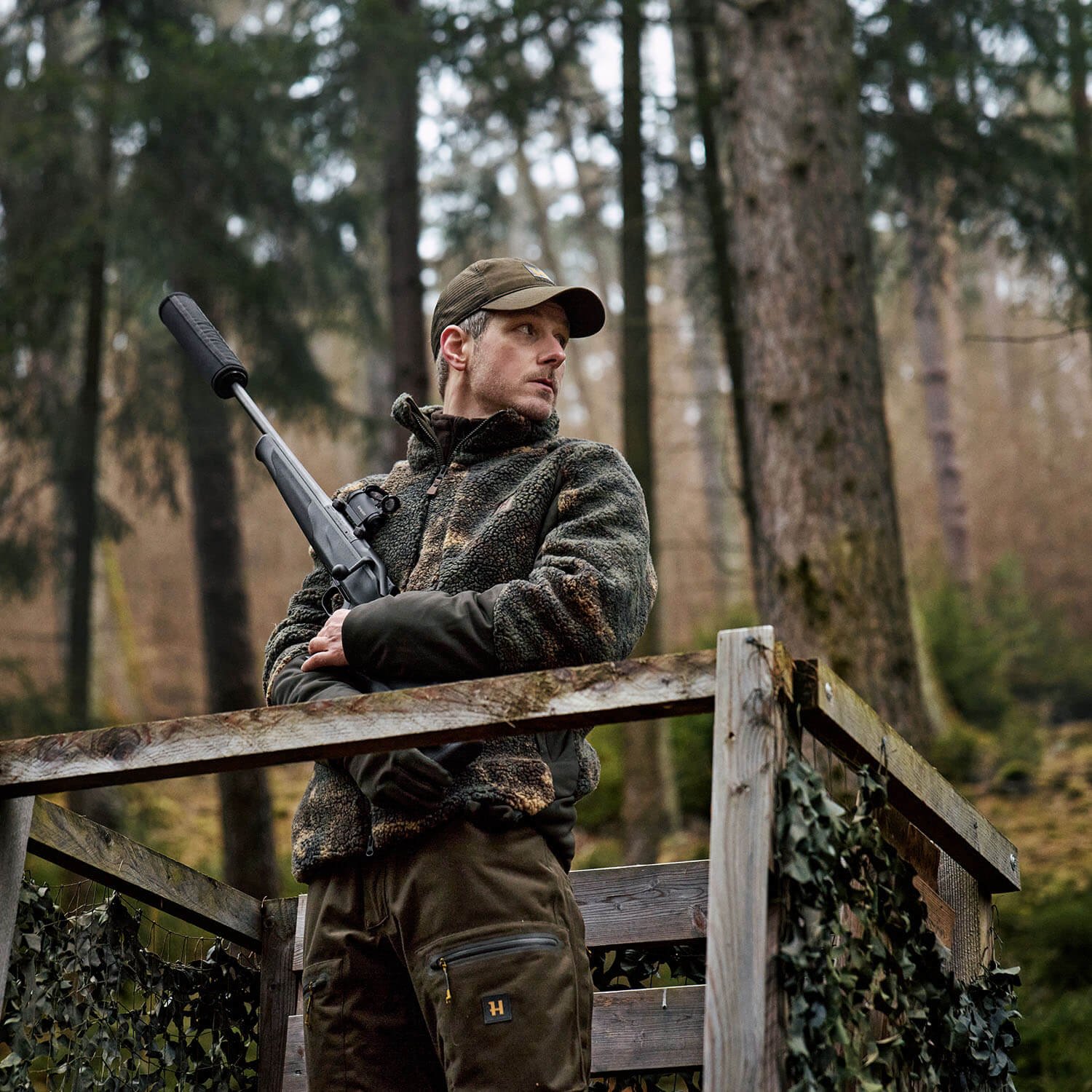 Härkila giacca in fibra di pelo Tyst Camo isolante (AXIS MSP)