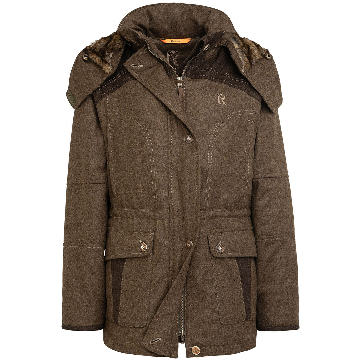 Rascher giacca loden da donna Prestig (marrone) - Abbigliamento da caccia