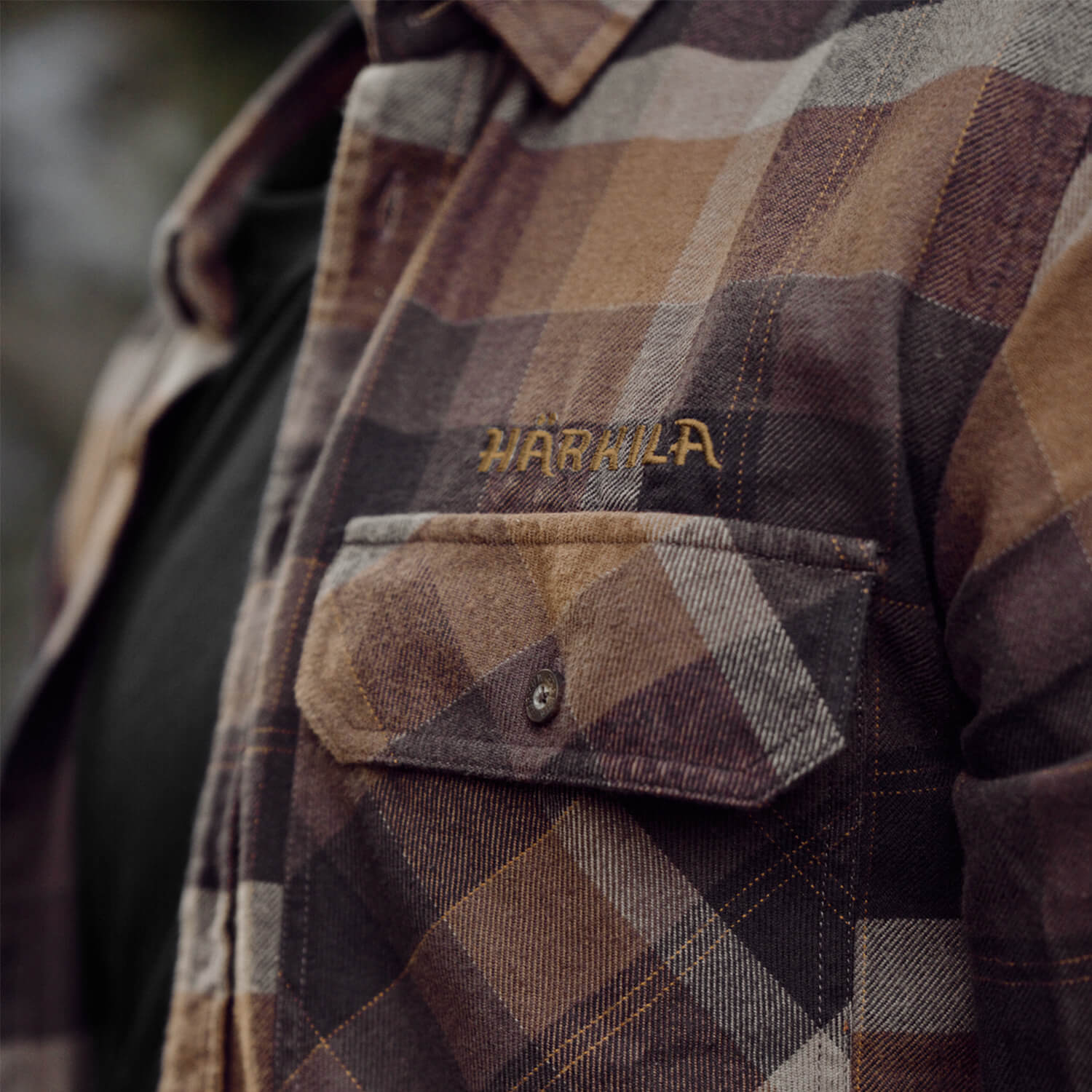  Härkila Asmund Hunting Shirt (Rust Brown Check)