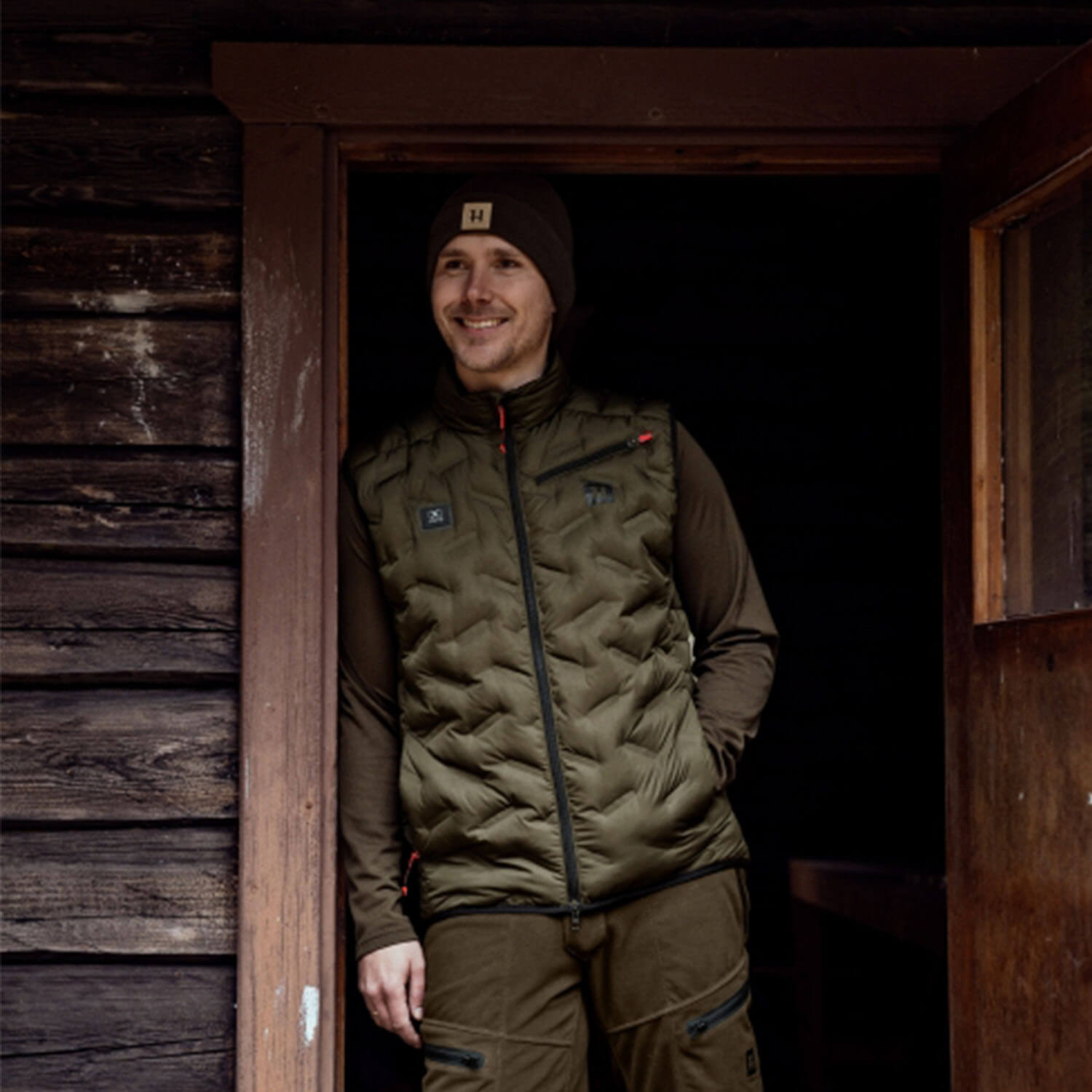  Härkila Gilet riscaldante isolato Clim8 (verde salice)