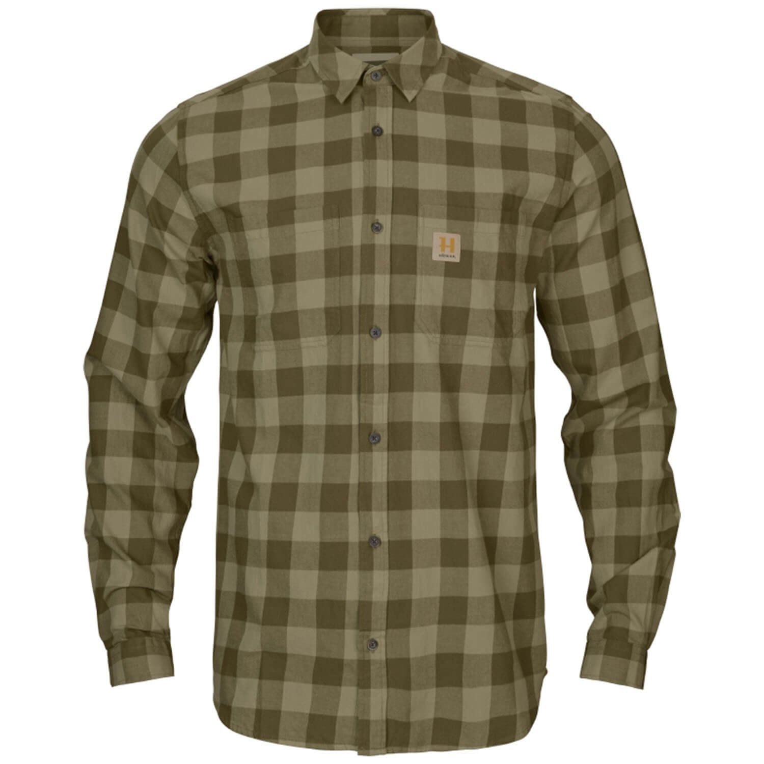  Härkila Camicia da caccia scandinava (Olive Check Scuro) - Camicie da caccia