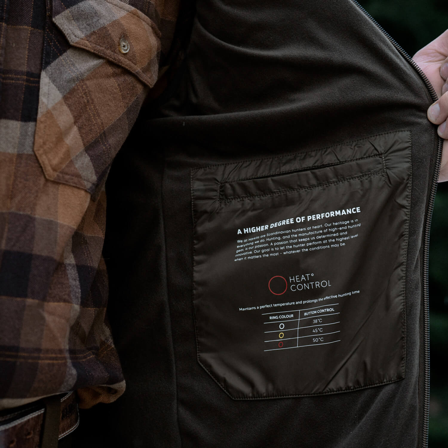  Härkila heated vest Heat Insulated (Willow Green/Shadow Brown)