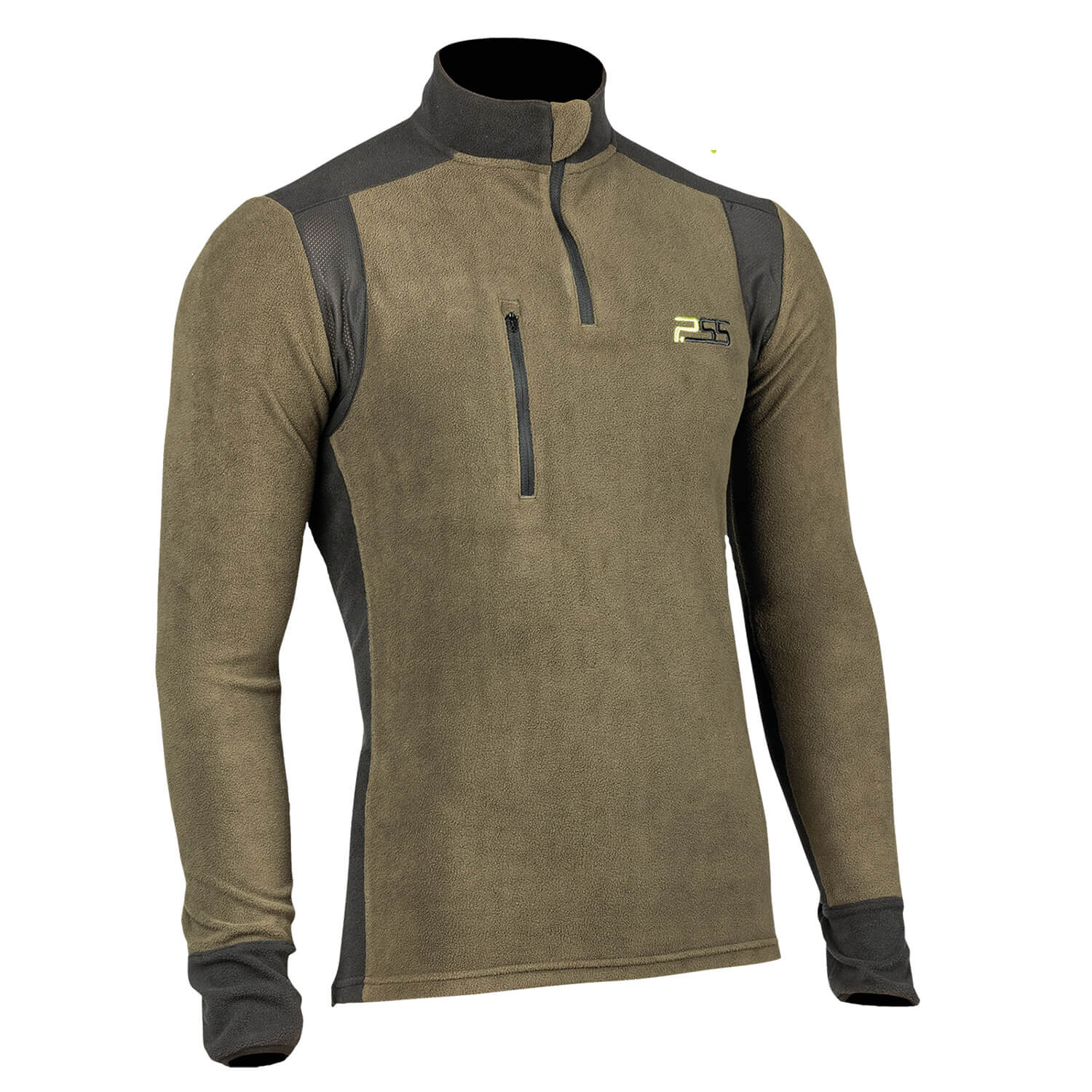  P.SS Camicia in pile X-treme Polar (verde/nero)