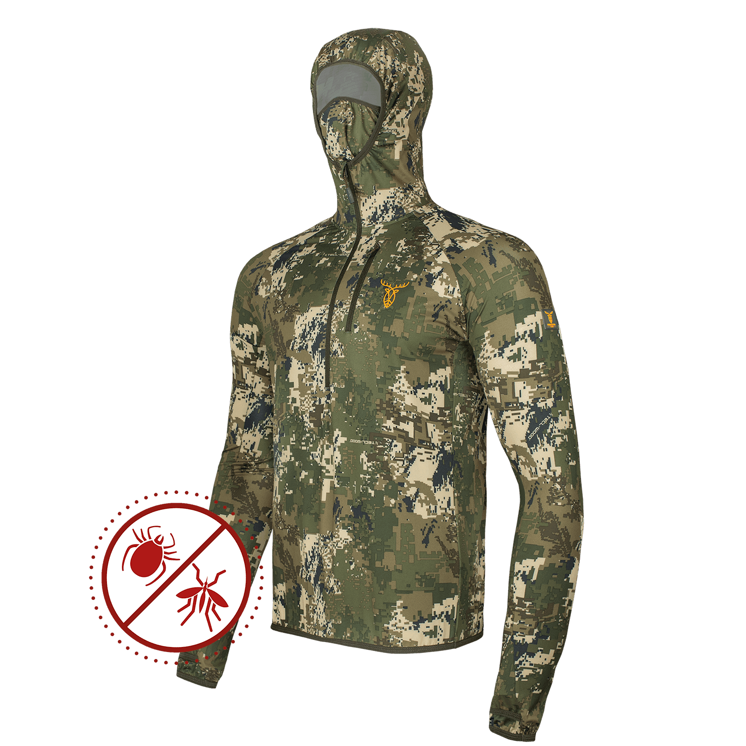  Pirscher Gear Camicia Ultralight 2.0 Tanatex con cappuccio (Optimax)