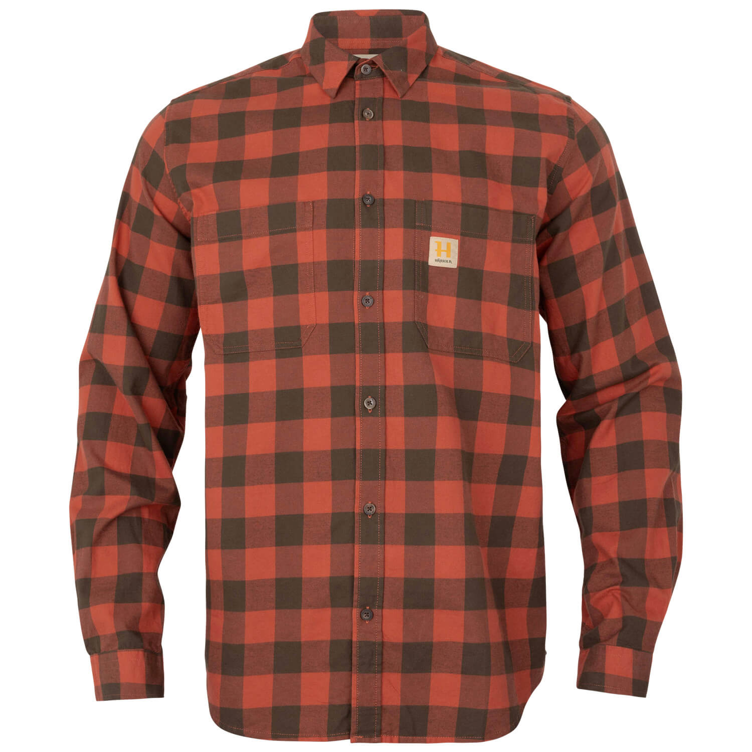 Härkila Jagdhemd Scandinavian (Autumn Orange Check) - Jagdhemden