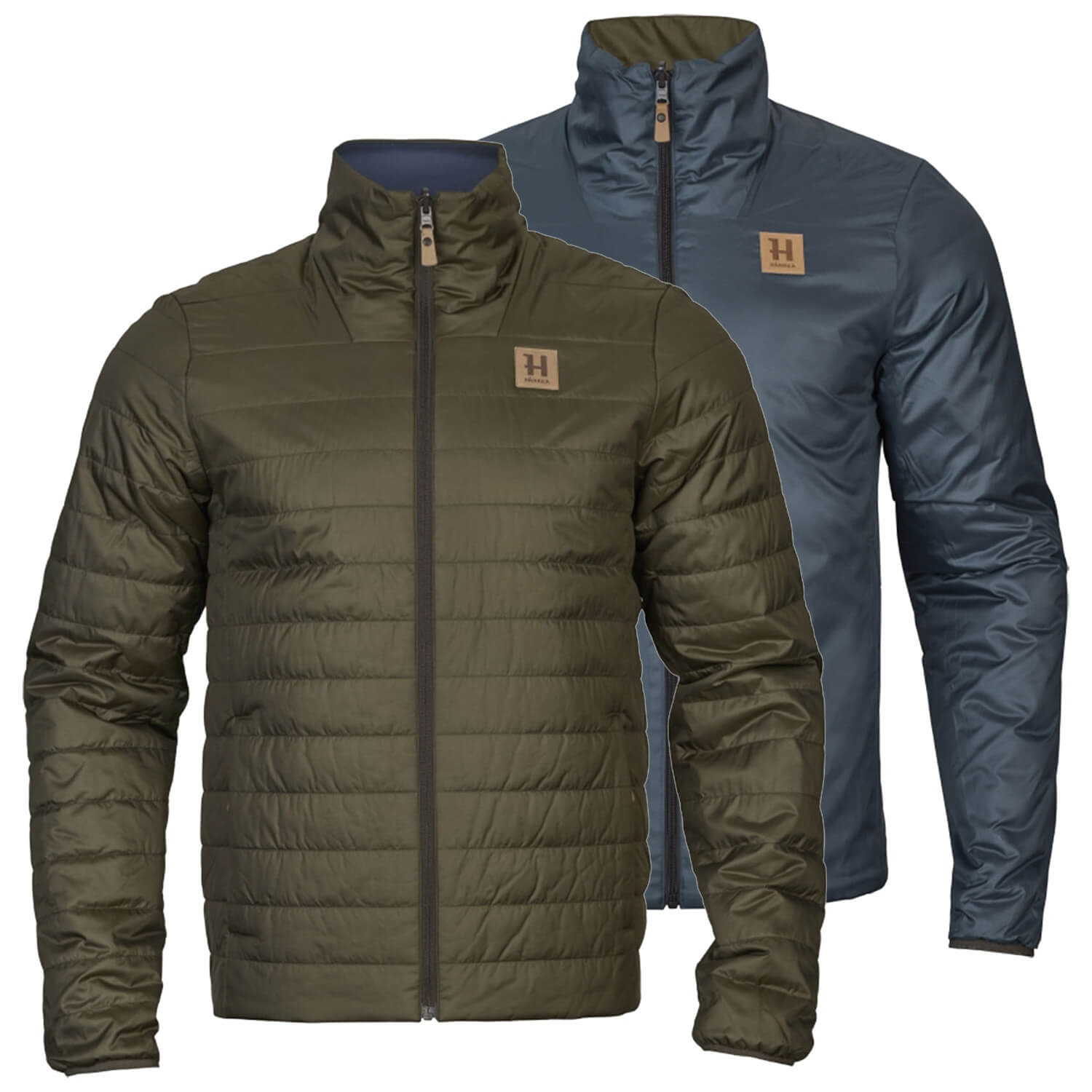  Härkila Giacca reversibile Kalix HSP (verde salice/blu mare) - Caccia al capriolo
