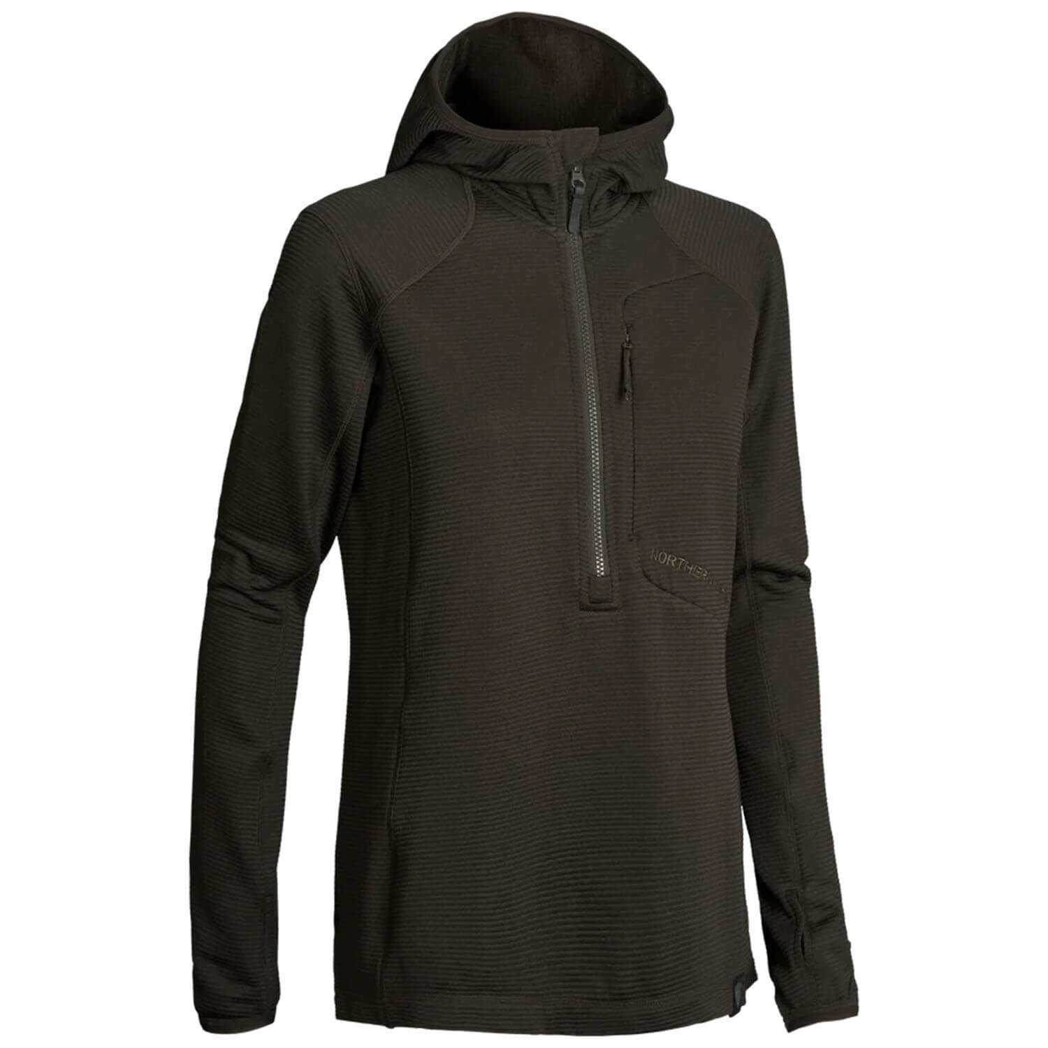  Northern Hunting Donna mezza zip Hilda (verde scuro) - Camicette e camicie