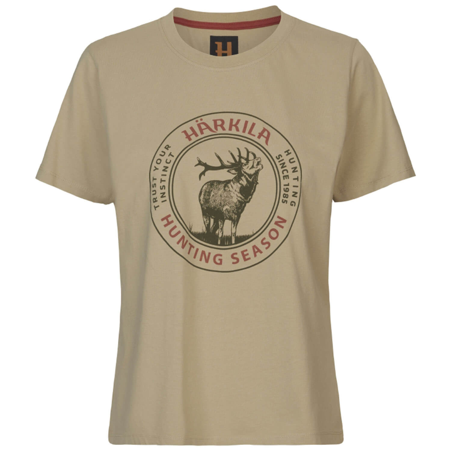  Härkila Maglietta da donna Stag Badge (sabbia) - Camicette e camicie