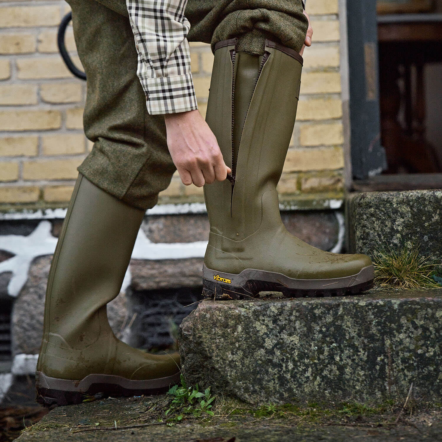  Härkila Stivali di gomma Forester Zip (Dark Olive)