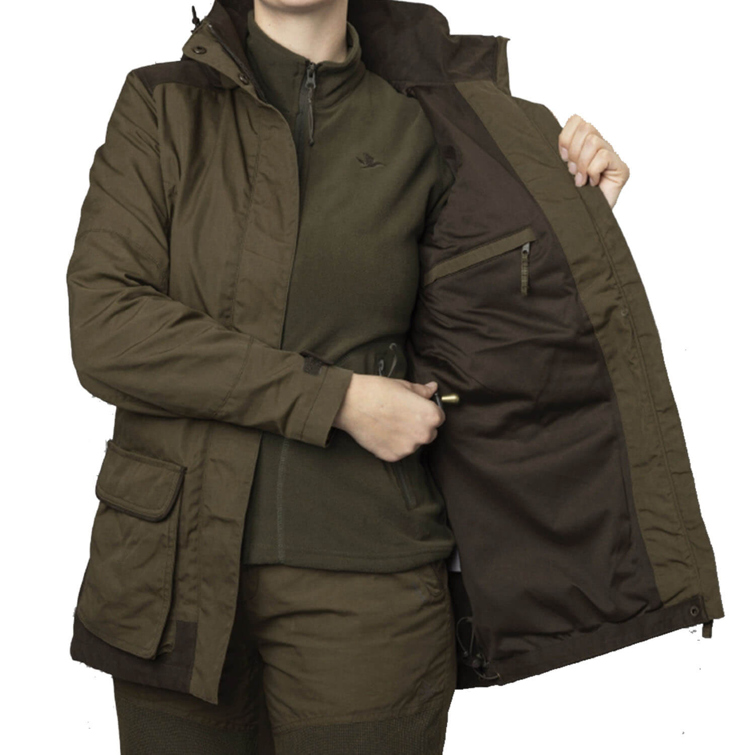  Seeland Giacca Key Point Kora da donna (verde pino/marrone)