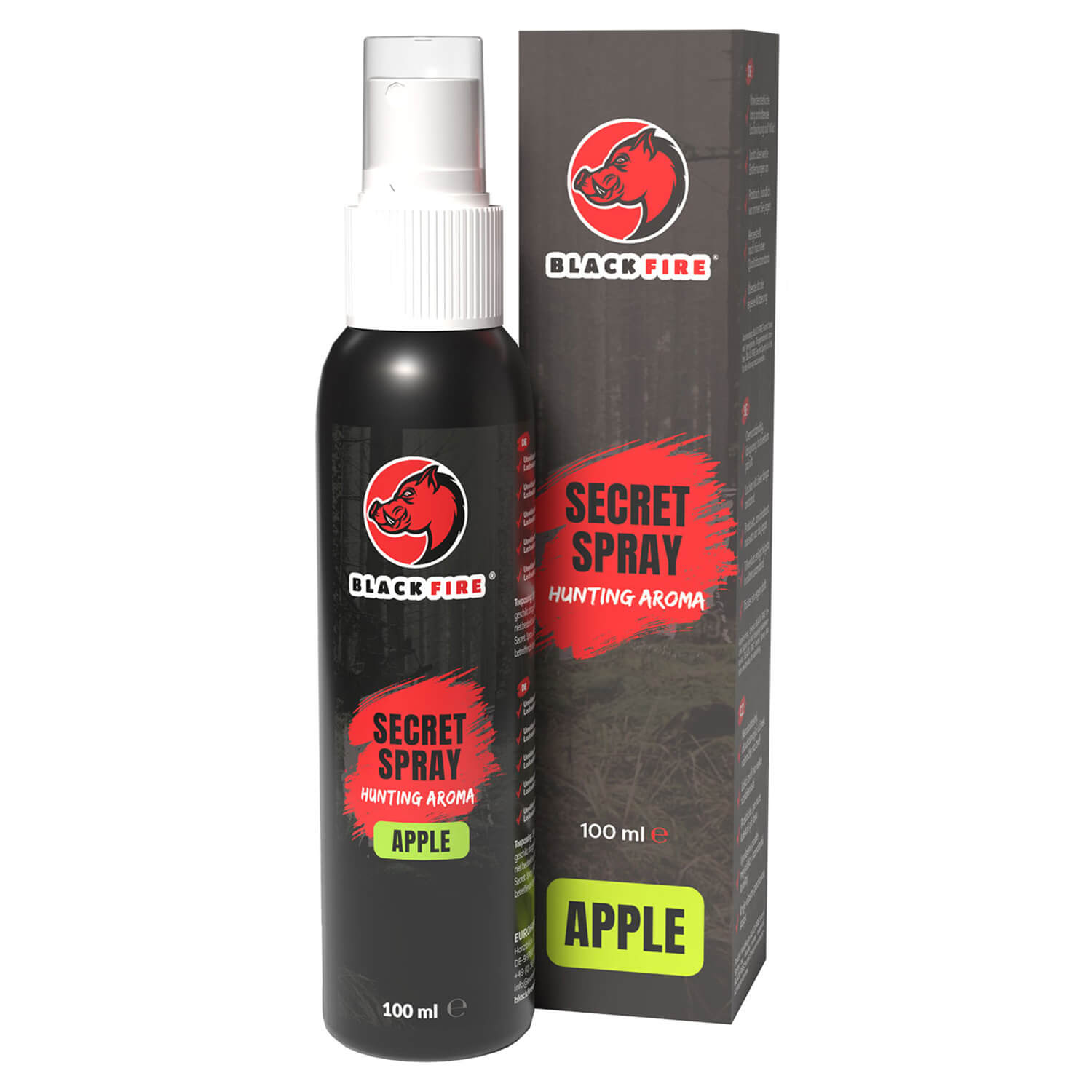 Black Fire- Secret Spray Apple 100 ml - Jachtuitrusting